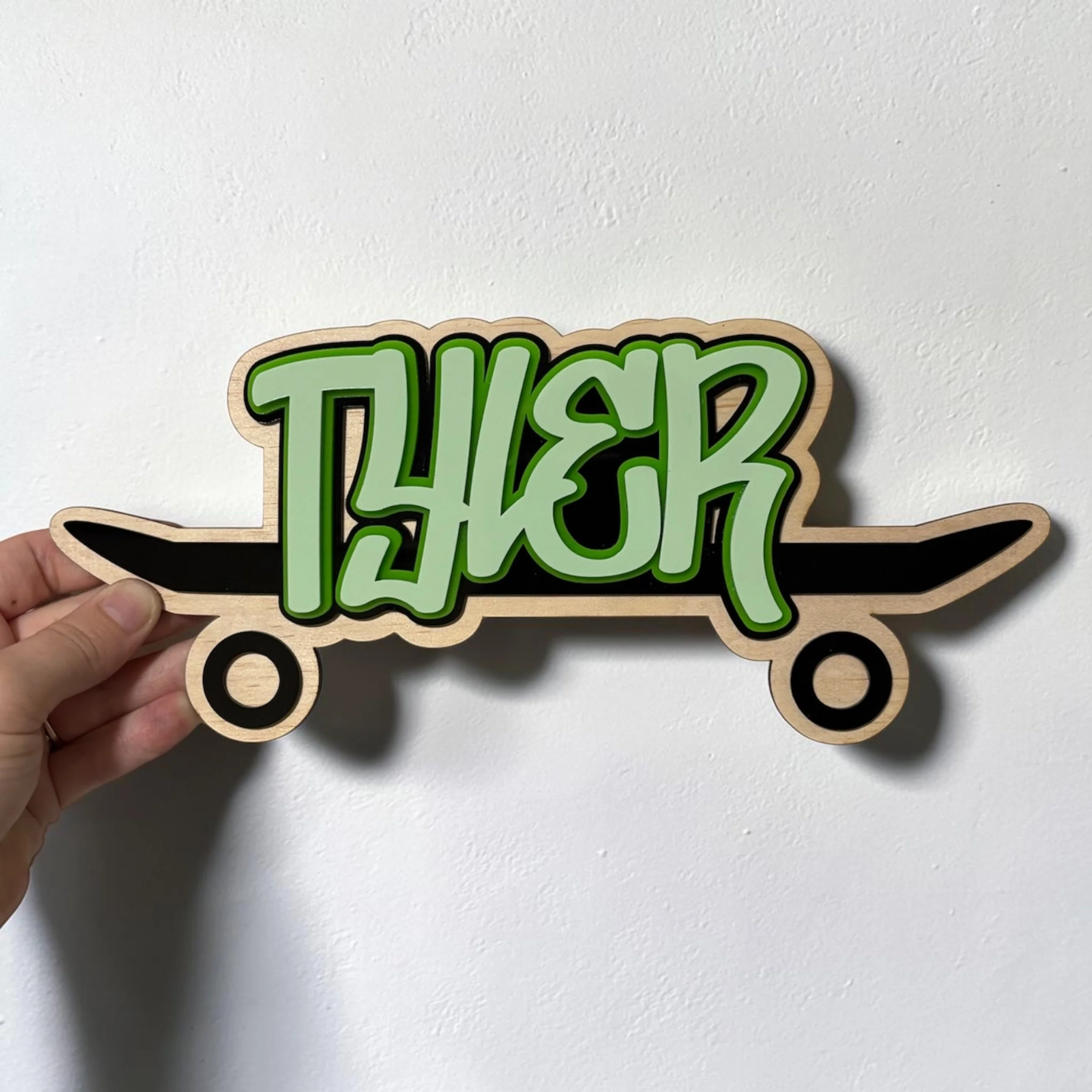 Skateboard Personalised Sign