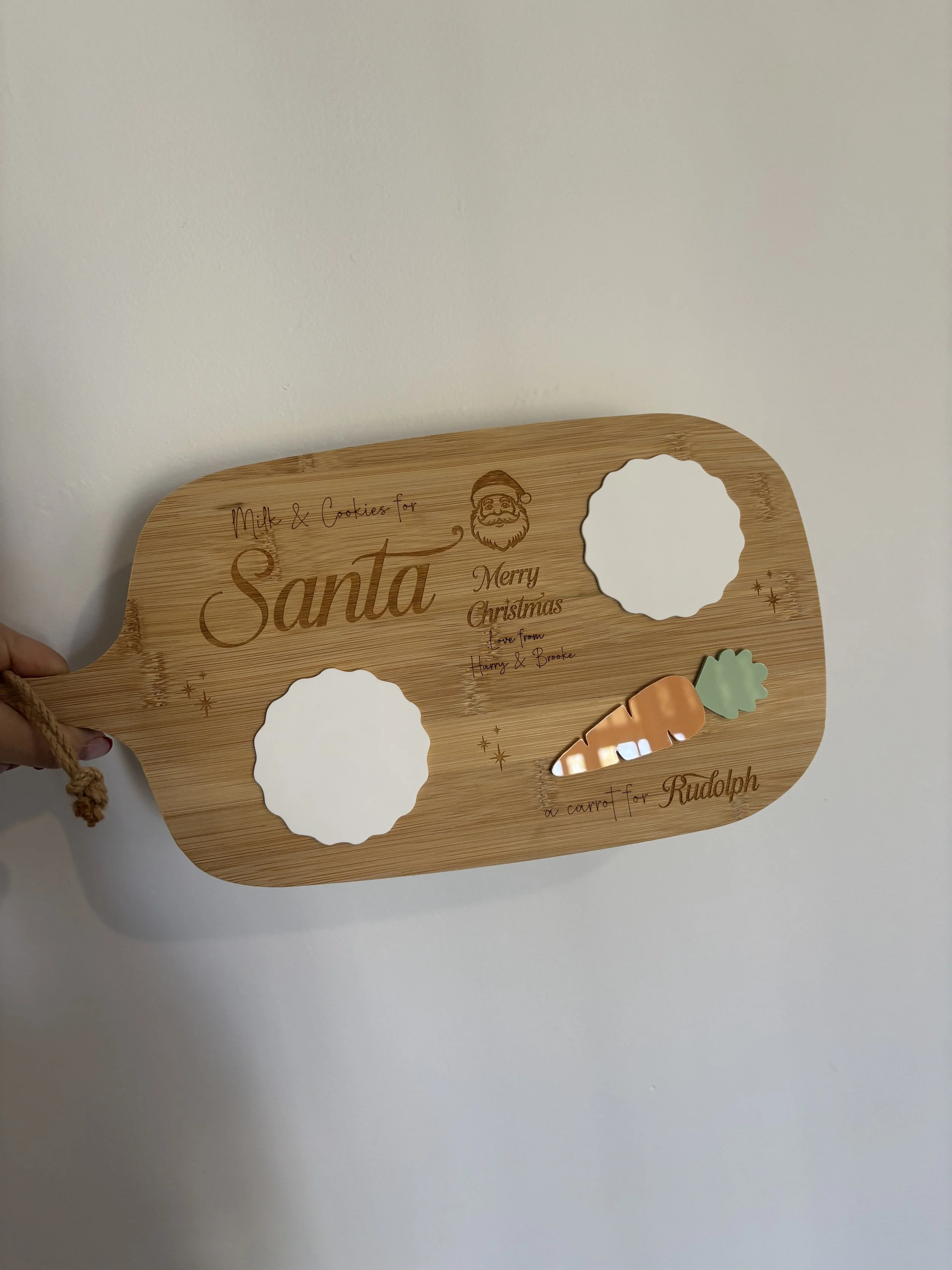 Christmas Eve Milk, Cookies, and Carrot Board