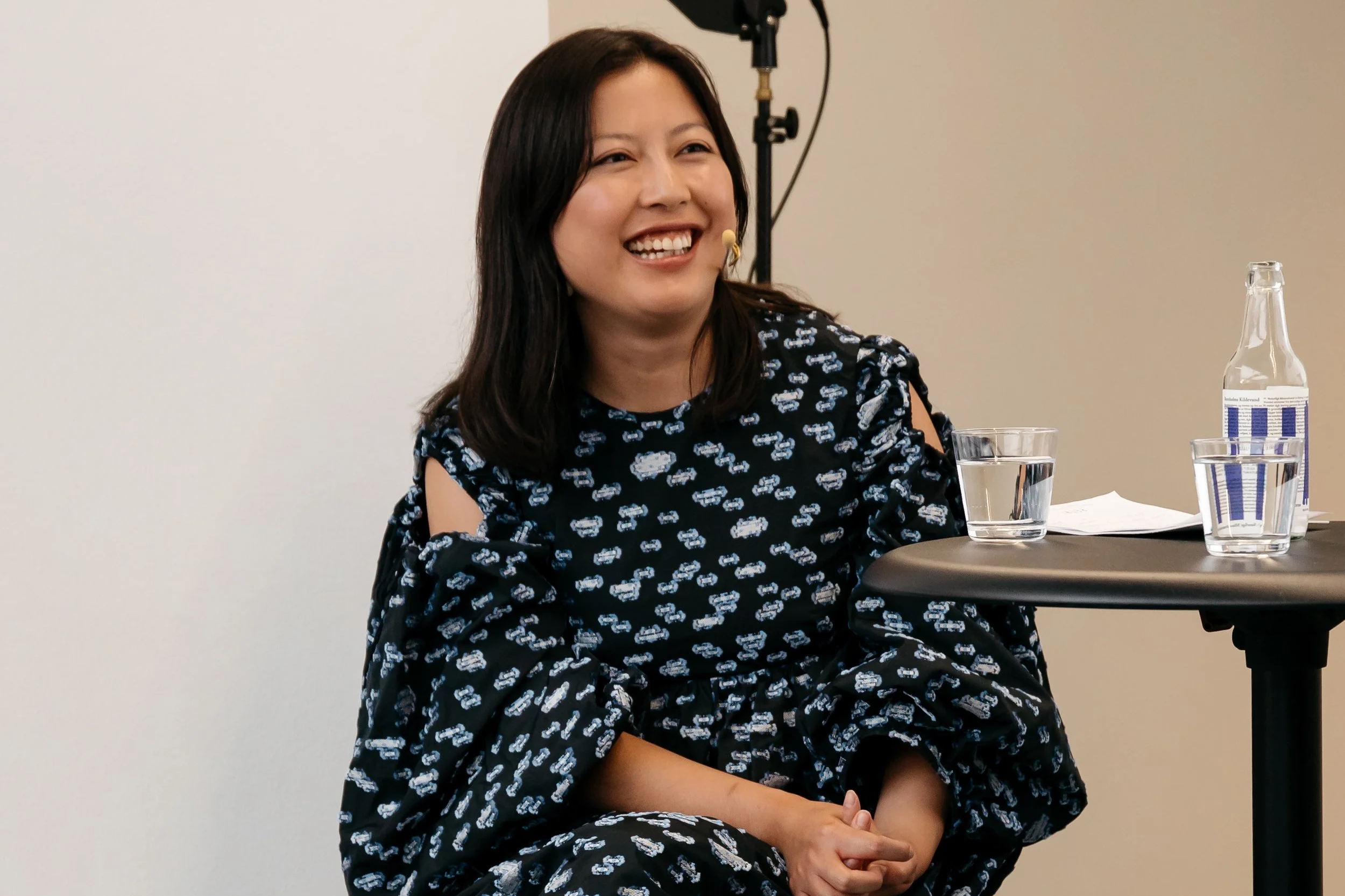 Moderating a panel discussion on material innovation at Copenhagen Fashion Week, August 2023