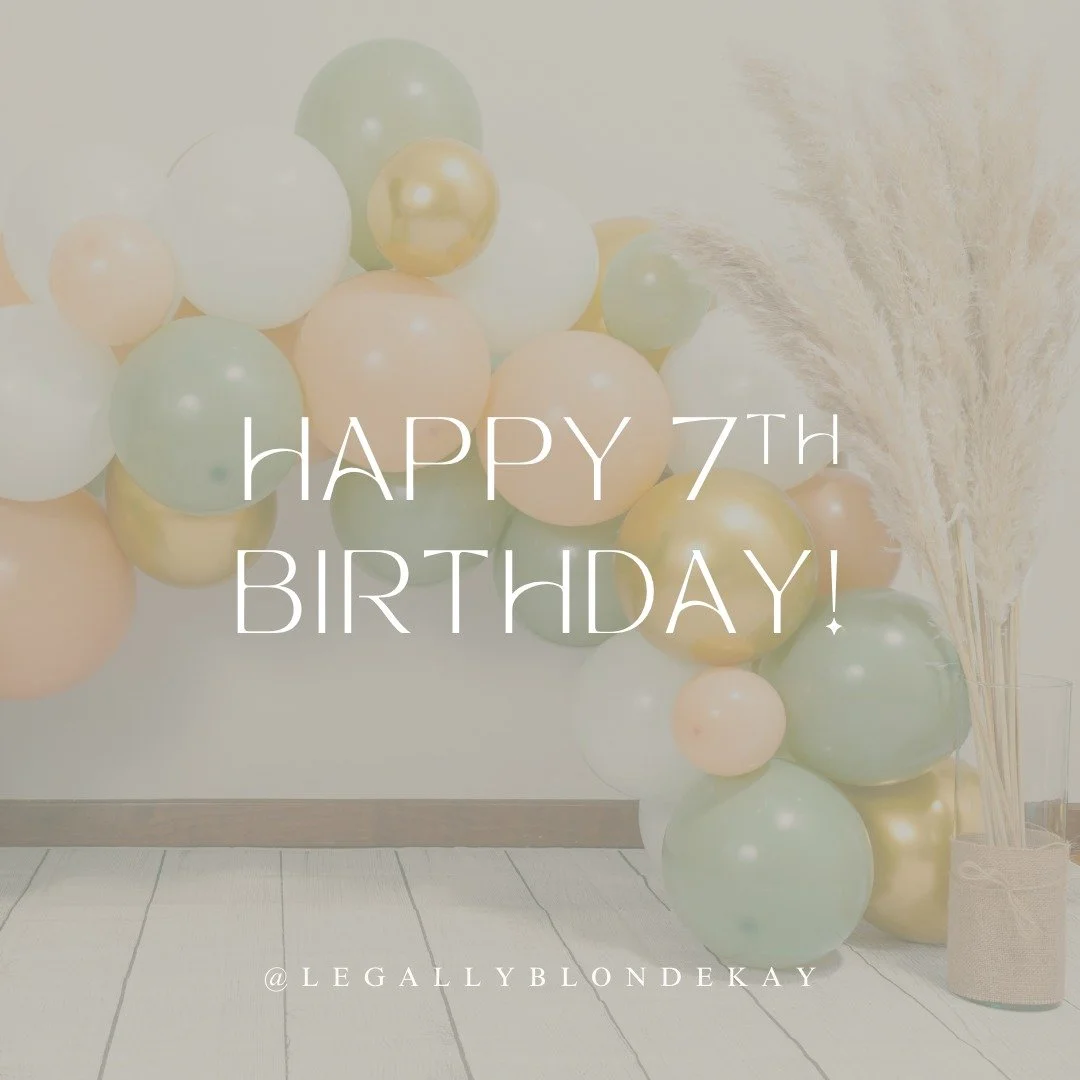 Happy 7th Birthday Legally Blonde! ✨

A big thank-you to all my wonderful clients for their love, support and friendship over the past seven years. In particular for the last year since having my gorgeous baby Effie 🤍

Love, Kayleigh xxx