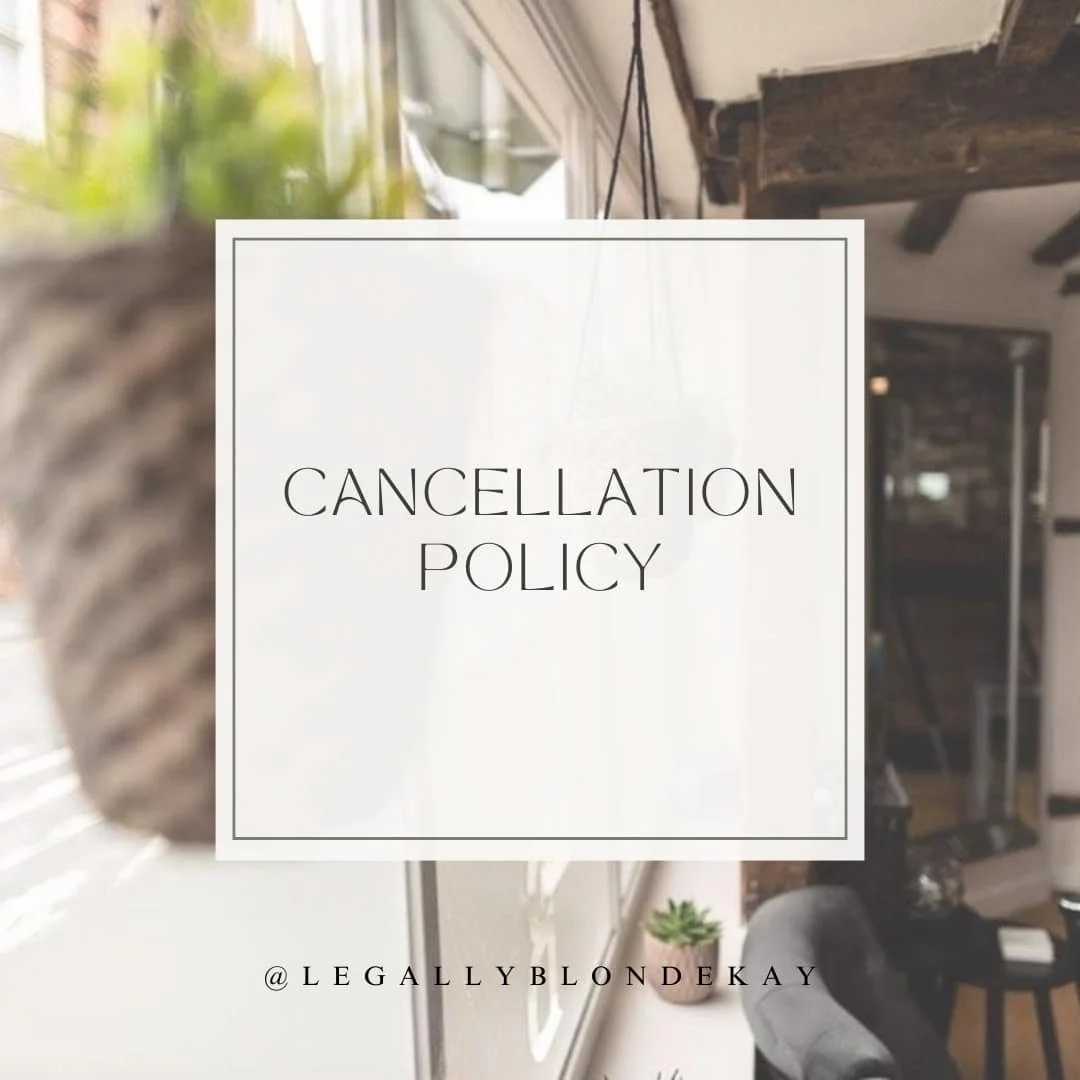 All clients please be informed that our cancellation policy is updating. All details are listed below &ndash; Team LB ✨

For cancellations within less than 24 hours notice, no shows or to amend your appointment on the day, will be a cancellation fee 
