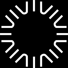 A black and white circular design with the word 'JUUL' repeated around the circumference.