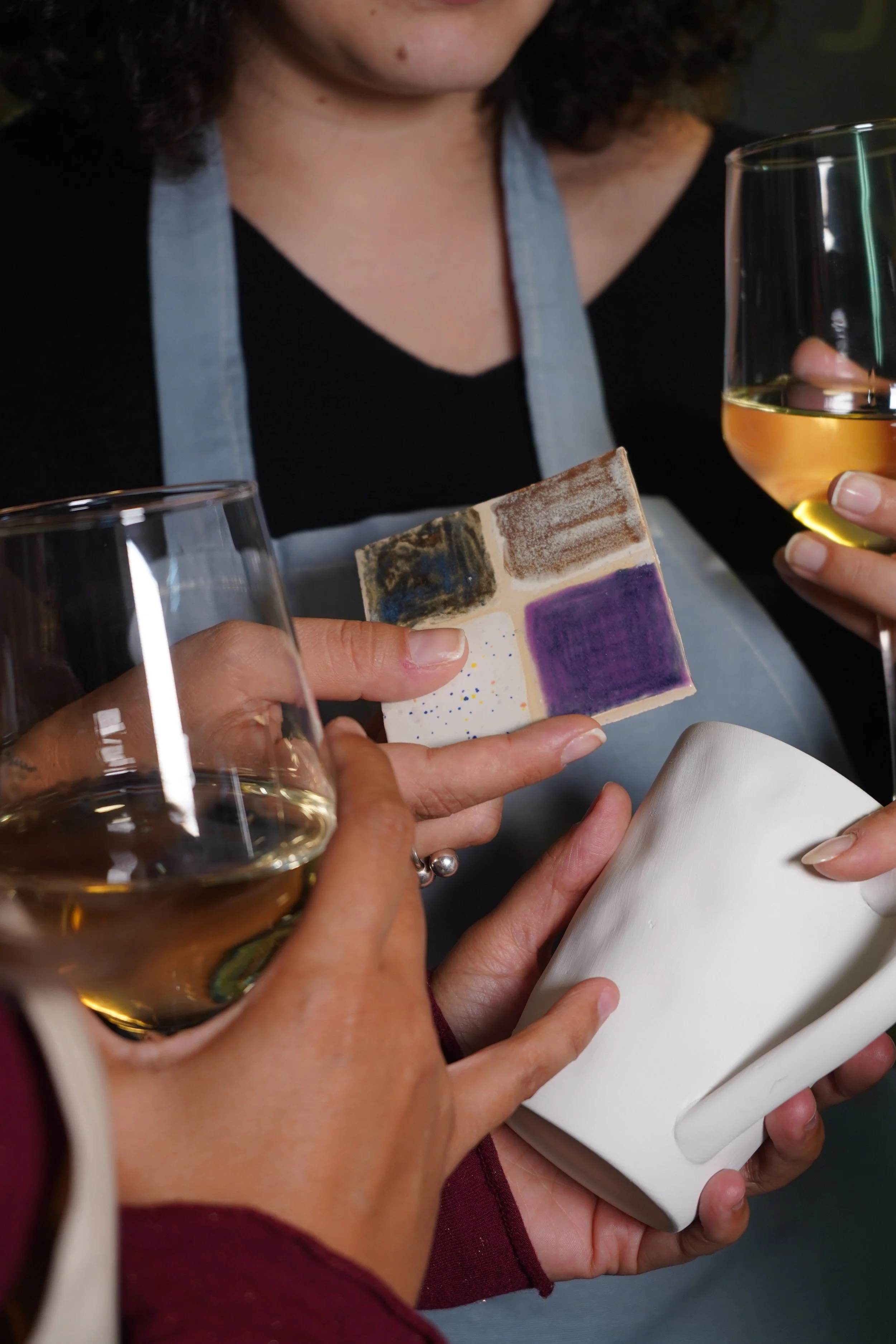 Pottery Painting & Natural Wine