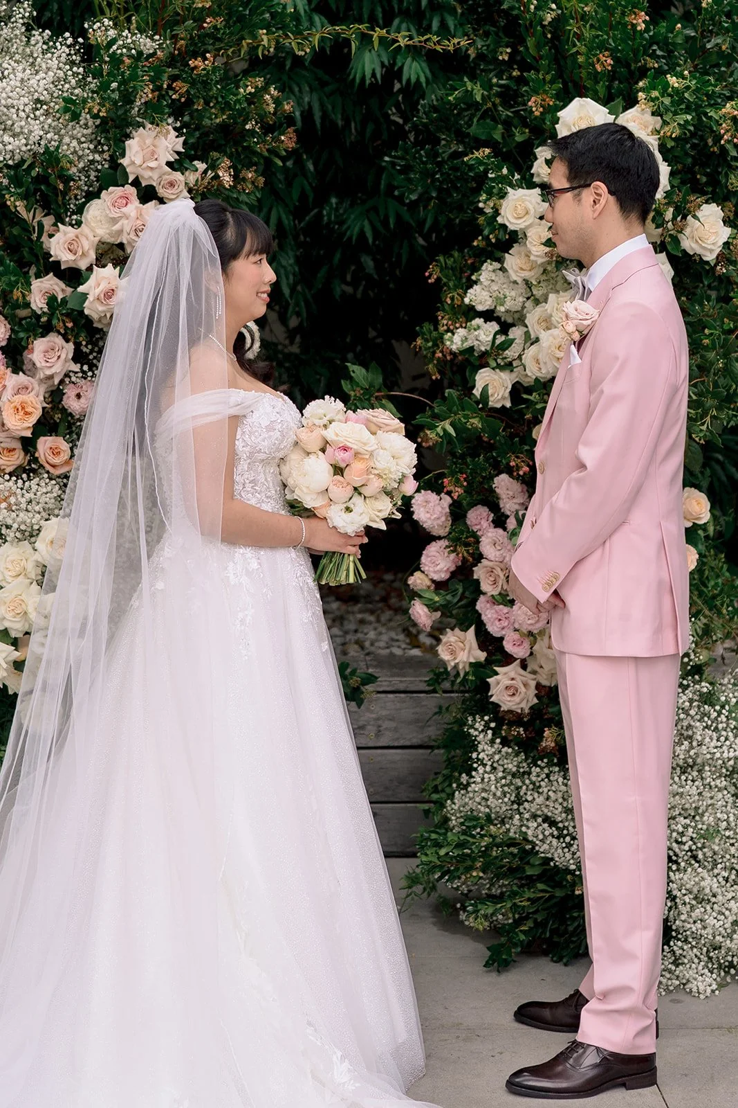 Ariel & Richard | Leonda By The River | Citrus 7 Wedding | Peach and pink wedding | gold and garden wedding