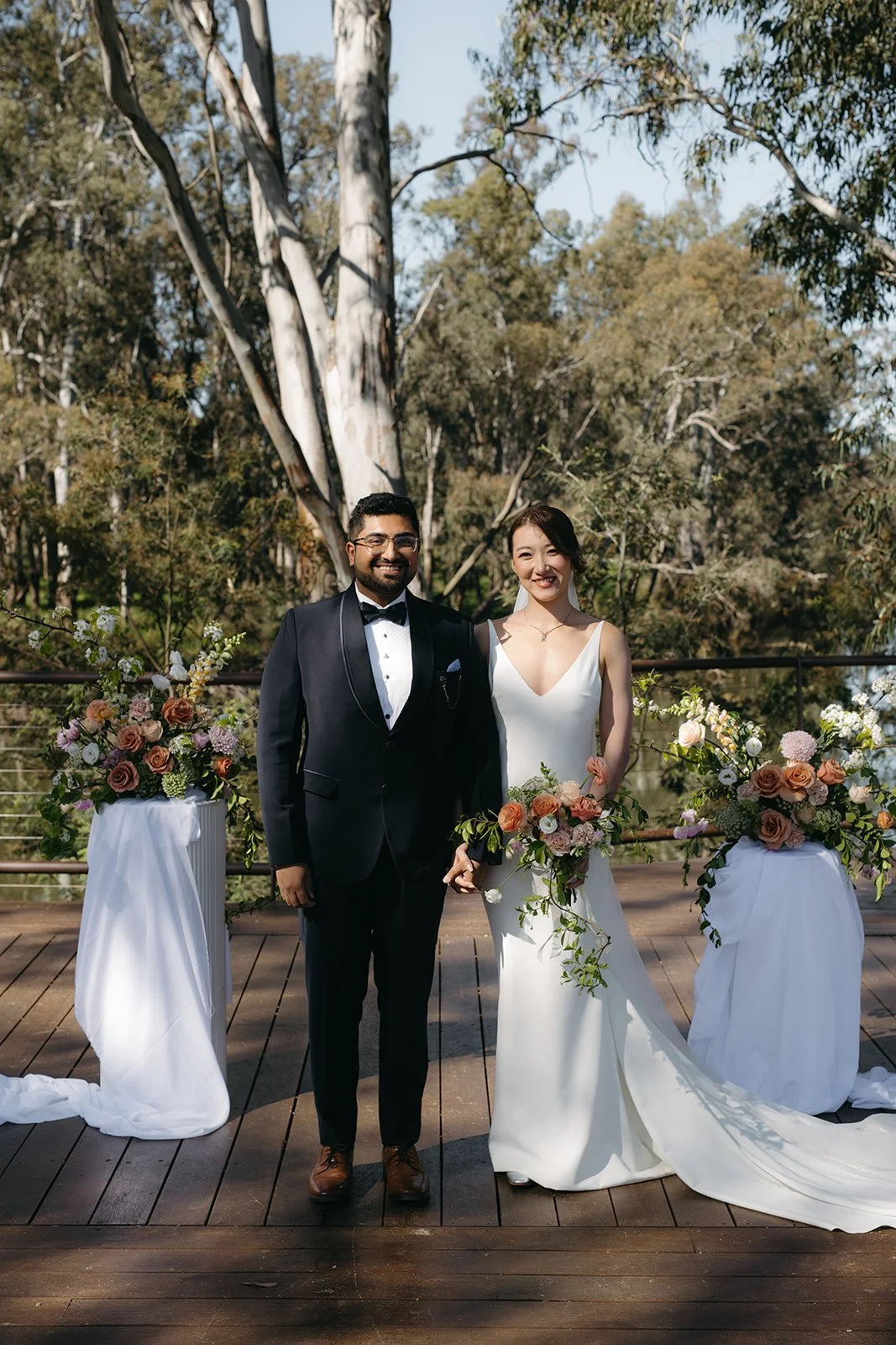 Dian & Shahshrik | Mitchelton Winery | Whites & Woods | Winery Elopement, Small Wedding Venues