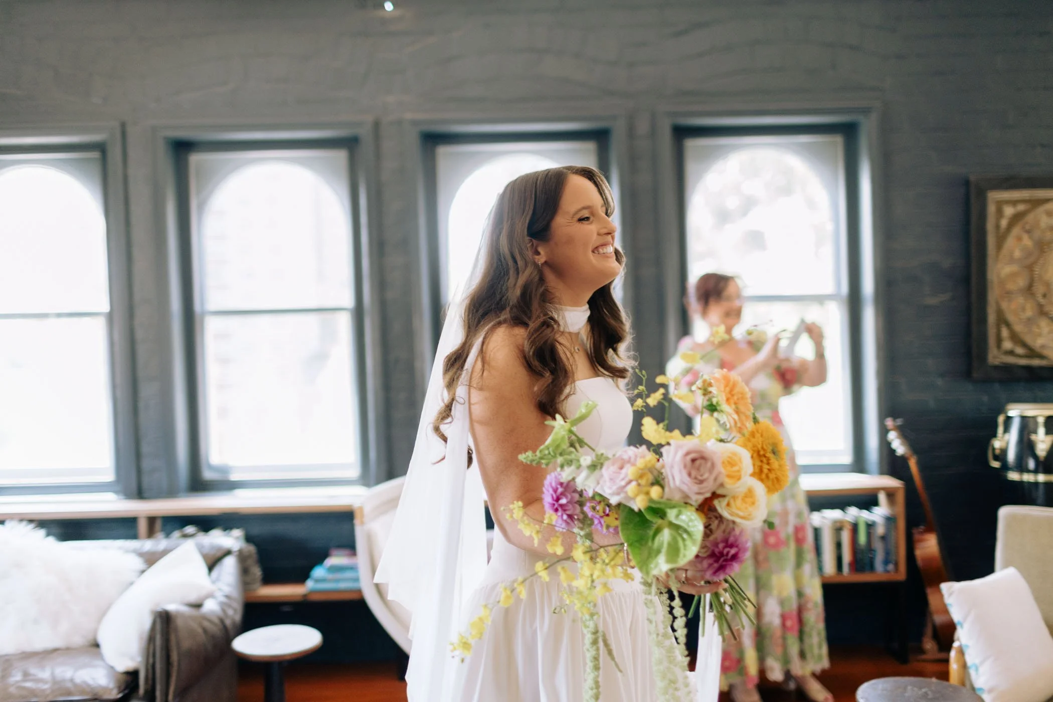 Erin & Alex | Fitzroy Town Hall | Fitzroy Gardens Wedding | Purple, Orange & Green Wedding Palette | DIY wedding Melbourne 