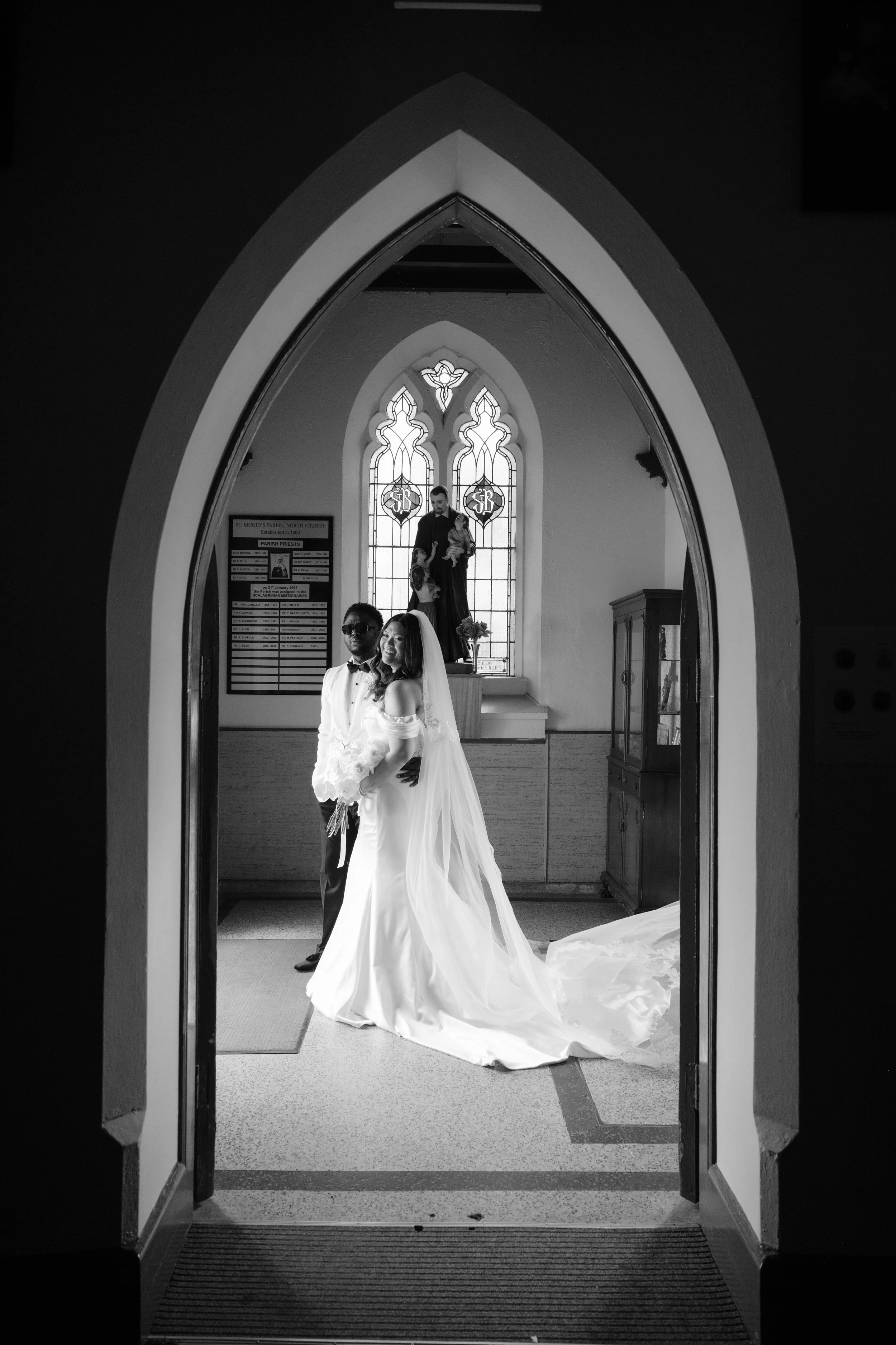 Christina & Fis | Alto Event Space | Theodore & Co | Monochrome Wedding