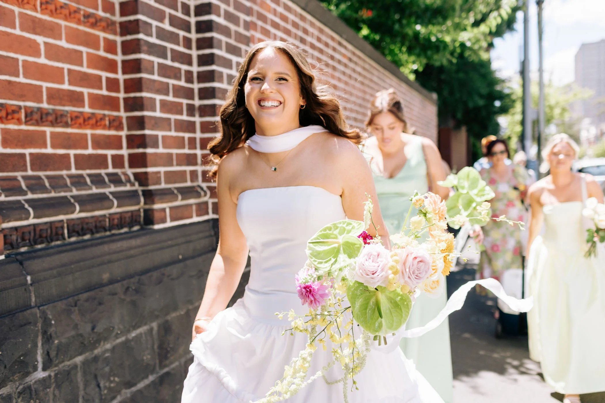 Erin & Alex | Fitzroy Town Hall | Fitzroy Gardens Wedding | Purple, Orange & Green Wedding Palette | DIY wedding Melbourne 
