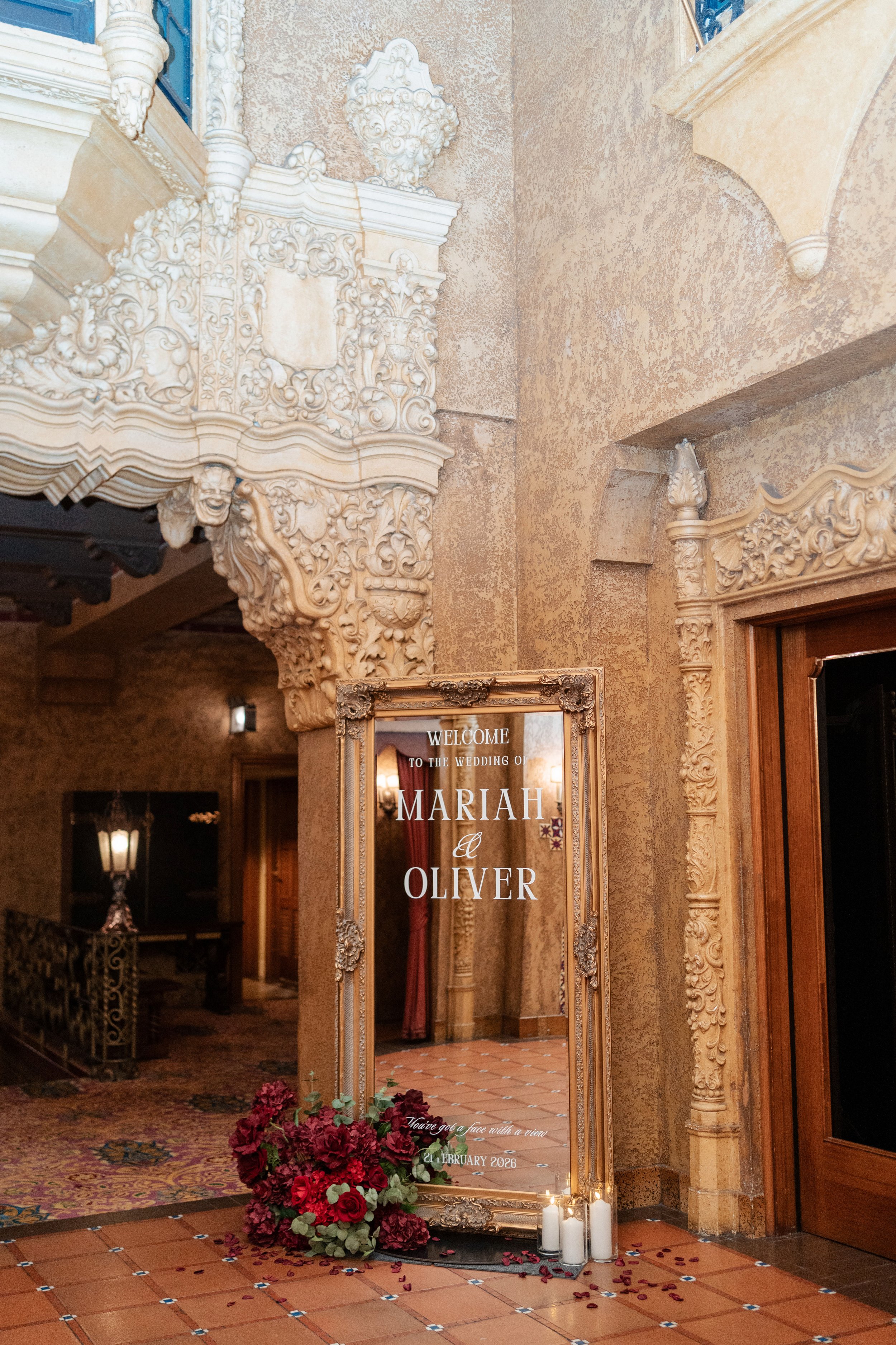Mariah & Oliver | Bold Red Romantic Wedding | Gold and Red Wedding | Plaza Ballroom Melbourne