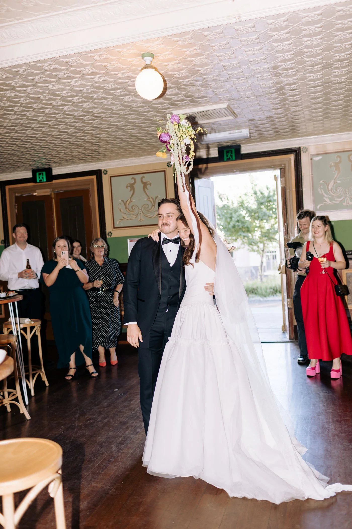 Erin & Alex | Fitzroy Town Hall | Fitzroy Gardens Wedding | Purple, Orange & Green Wedding Palette | DIY wedding Melbourne 