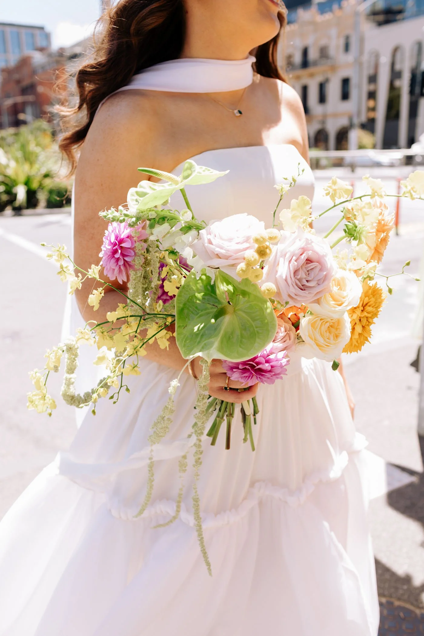 Erin & Alex | Fitzroy Town Hall | Fitzroy Gardens Wedding | Purple, Orange & Green Wedding Palette | DIY wedding Melbourne 