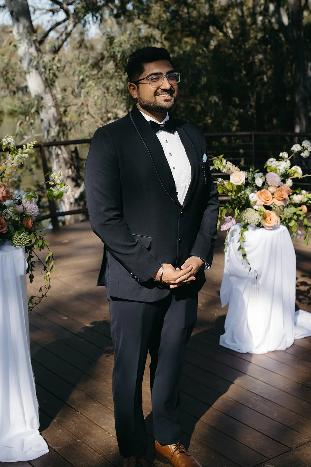 Dian & Shahshrik | Mitchelton Winery | Whites & Woods | Winery Elopement, Small Wedding Venues