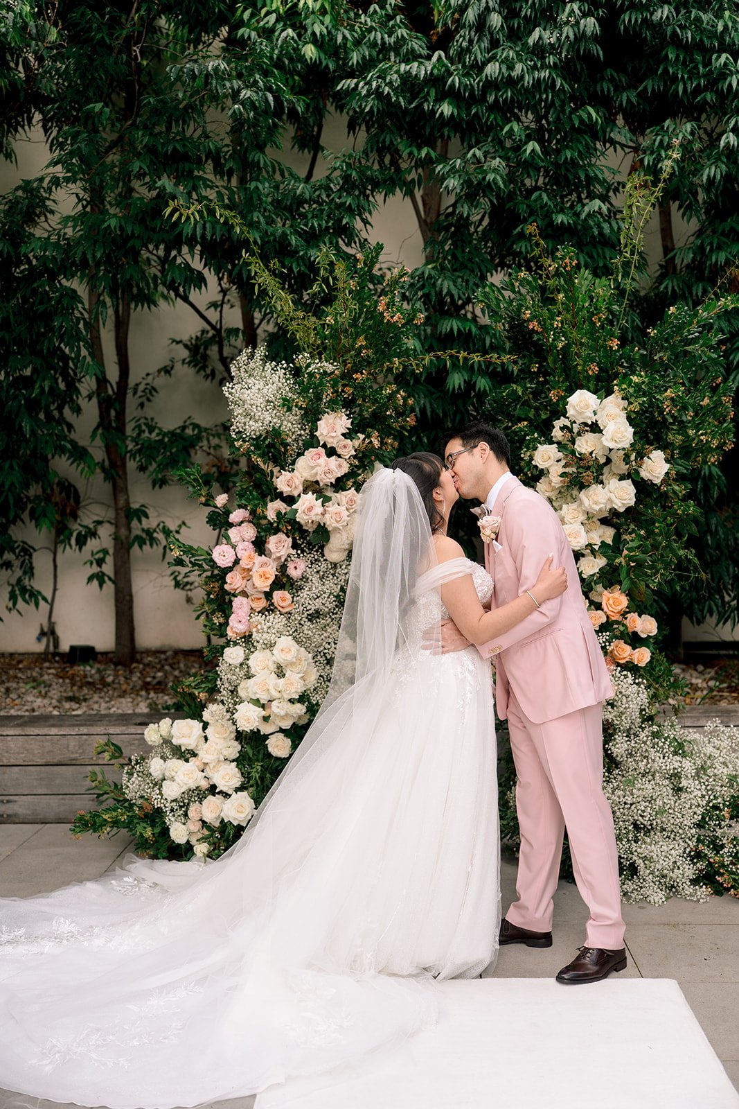 Ariel & Richard | Leonda By The River | Citrus 7 Wedding | Peach and pink wedding | gold and garden wedding