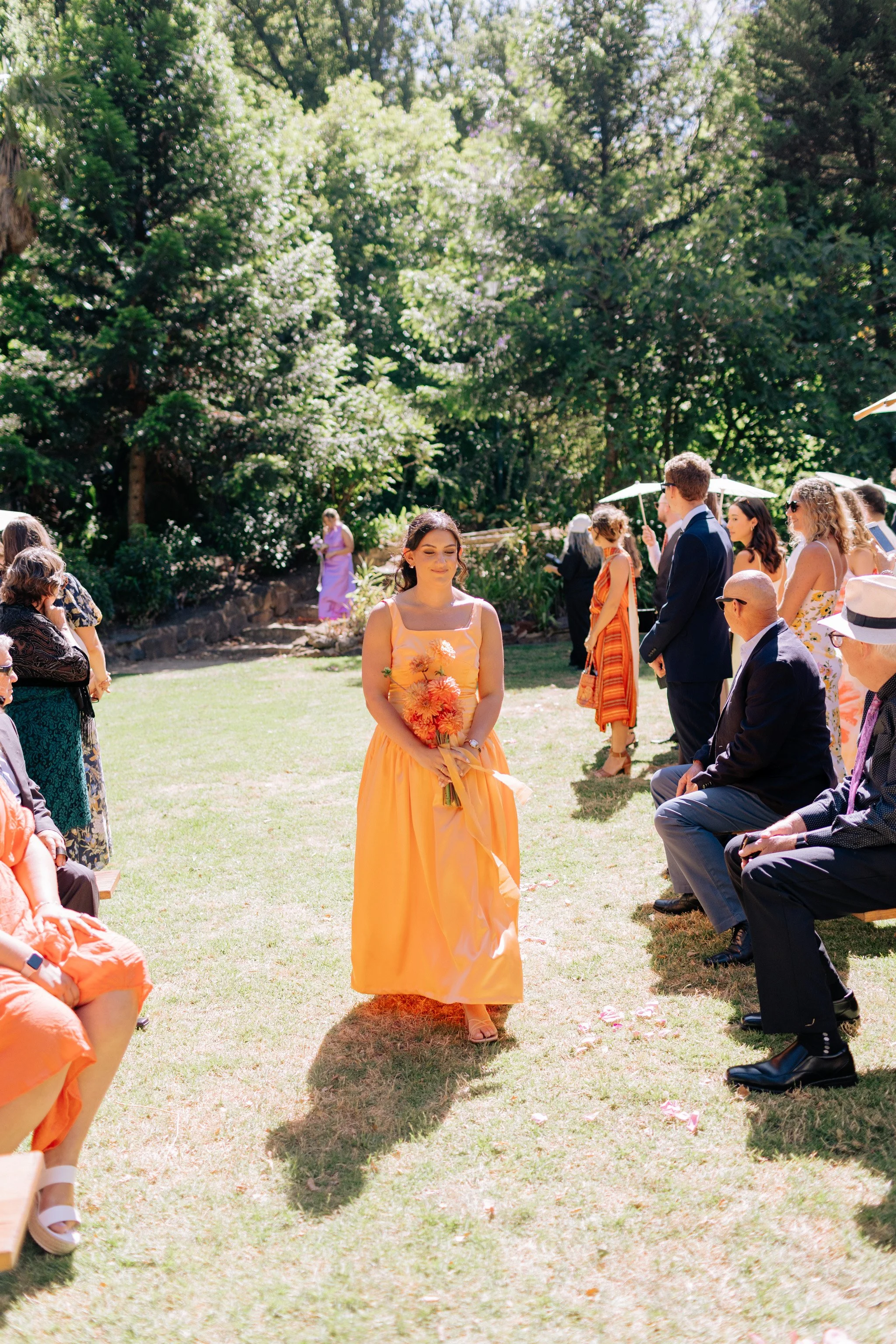 Erin & Alex | Fitzroy Town Hall | Fitzroy Gardens Wedding | Purple, Orange & Green Wedding Palette | DIY wedding Melbourne 
