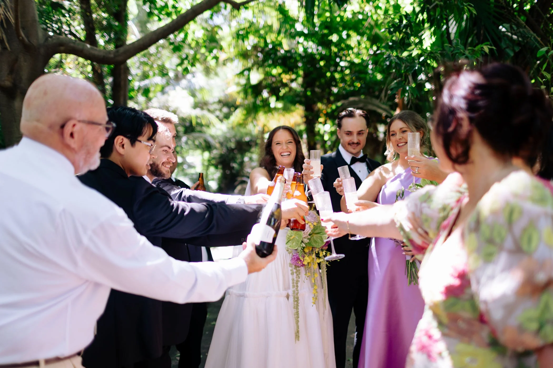 Erin & Alex | Fitzroy Town Hall | Fitzroy Gardens Wedding | Purple, Orange & Green Wedding Palette | DIY wedding Melbourne 