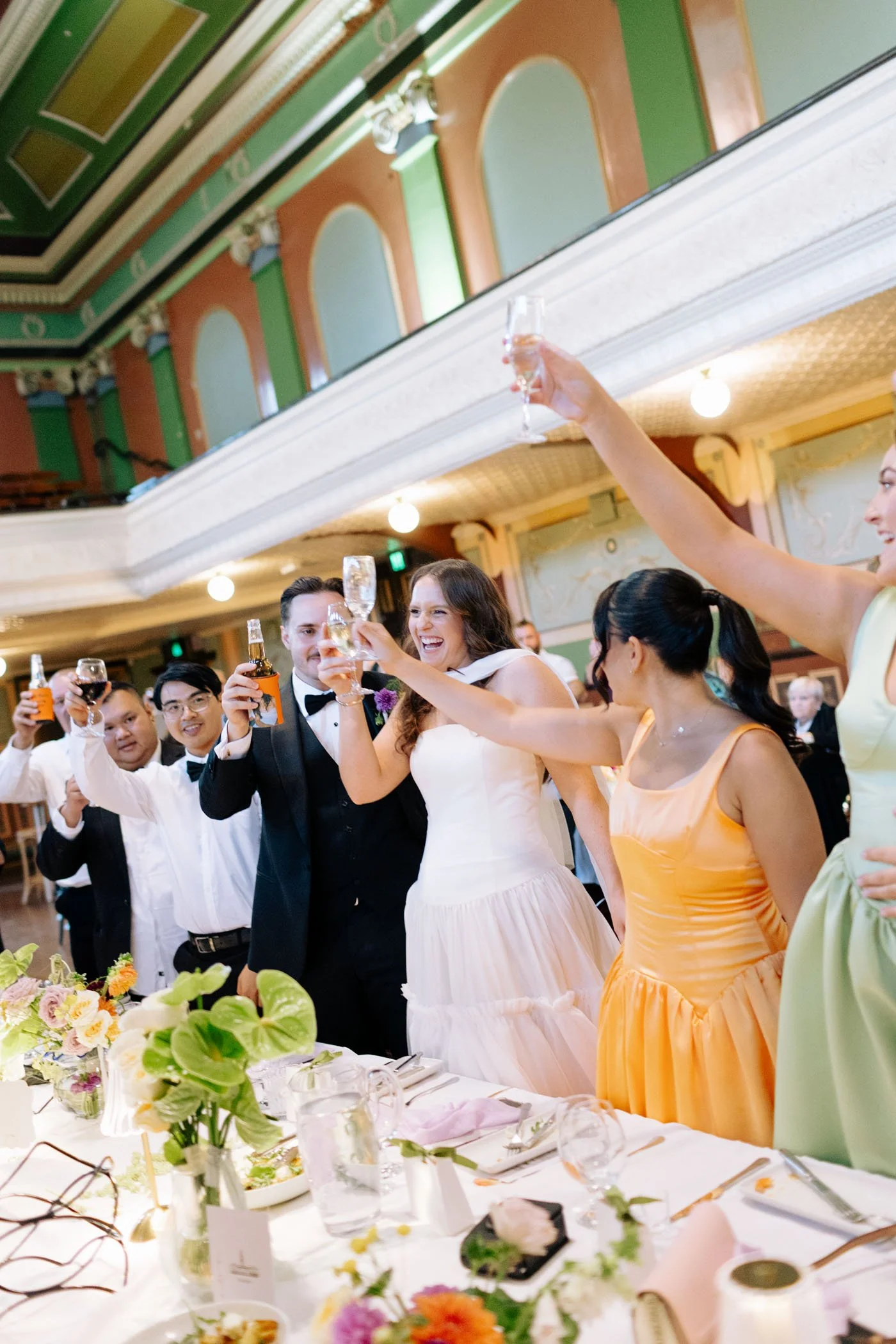 Erin & Alex | Fitzroy Town Hall | Fitzroy Gardens Wedding | Purple, Orange & Green Wedding Palette | DIY wedding Melbourne 