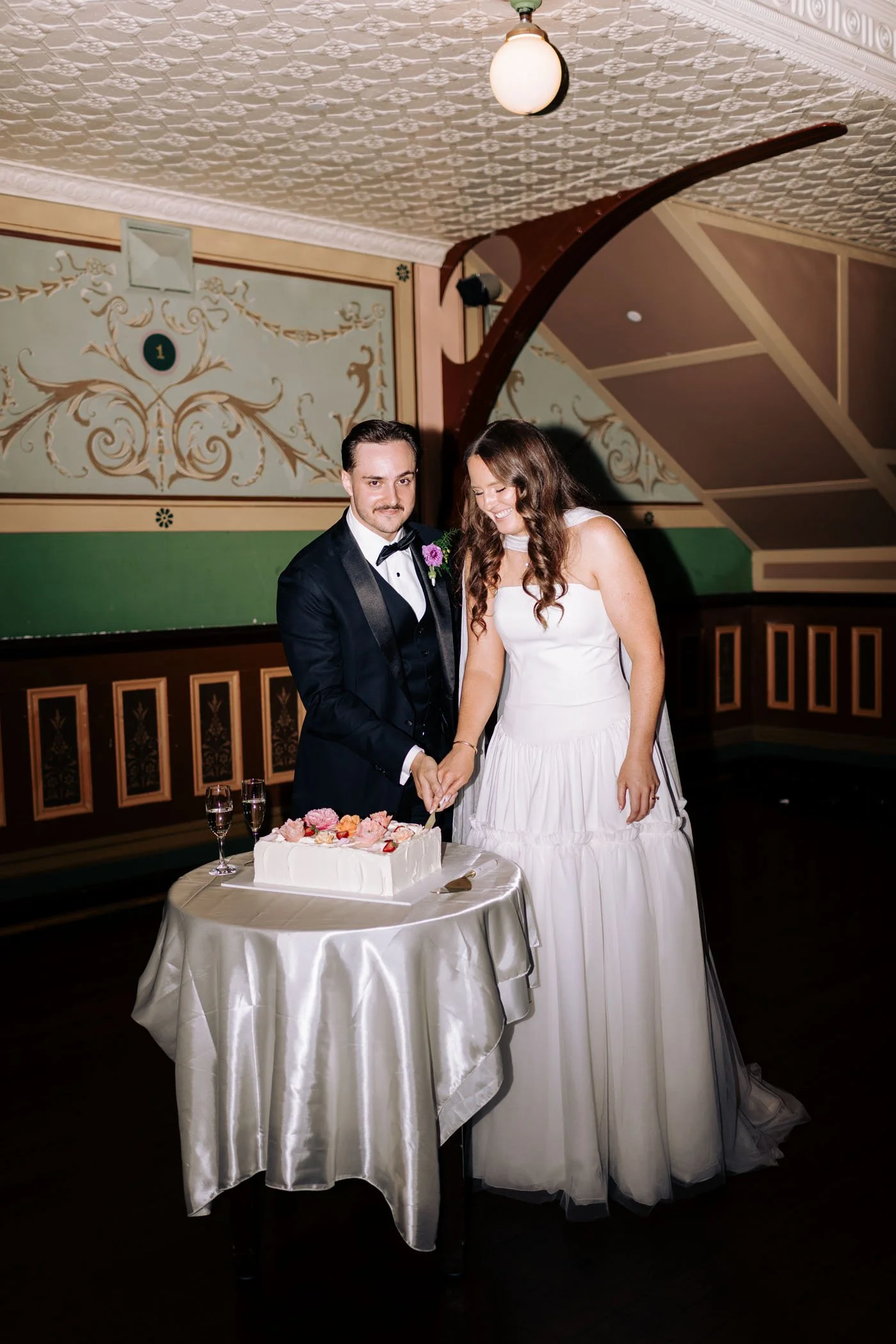 Erin & Alex | Fitzroy Town Hall | Fitzroy Gardens Wedding | Purple, Orange & Green Wedding Palette | DIY wedding Melbourne 
