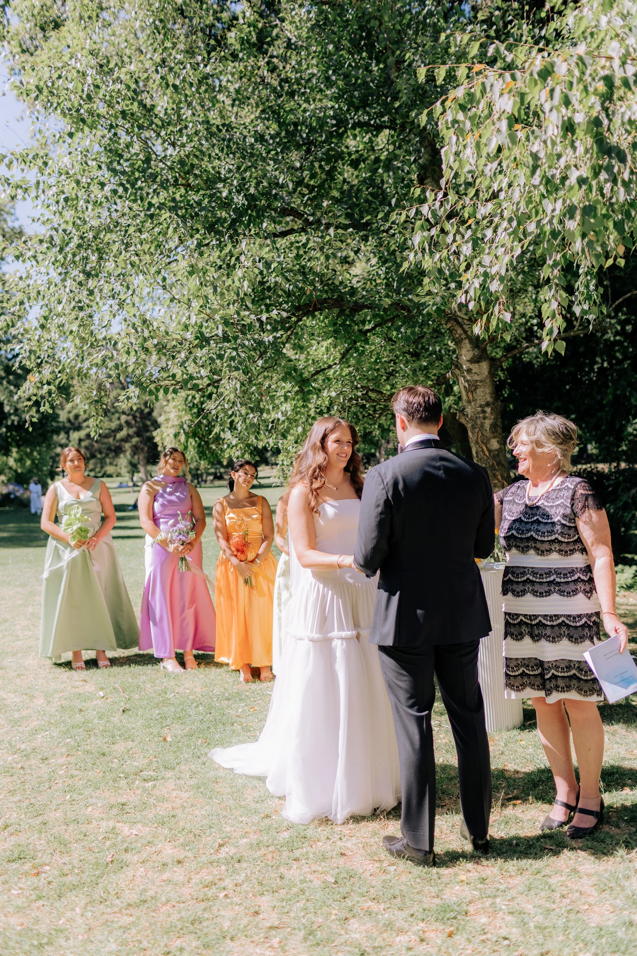 Erin & Alex | Fitzroy Town Hall | Fitzroy Gardens Wedding | Purple, Orange & Green Wedding Palette | DIY wedding Melbourne 