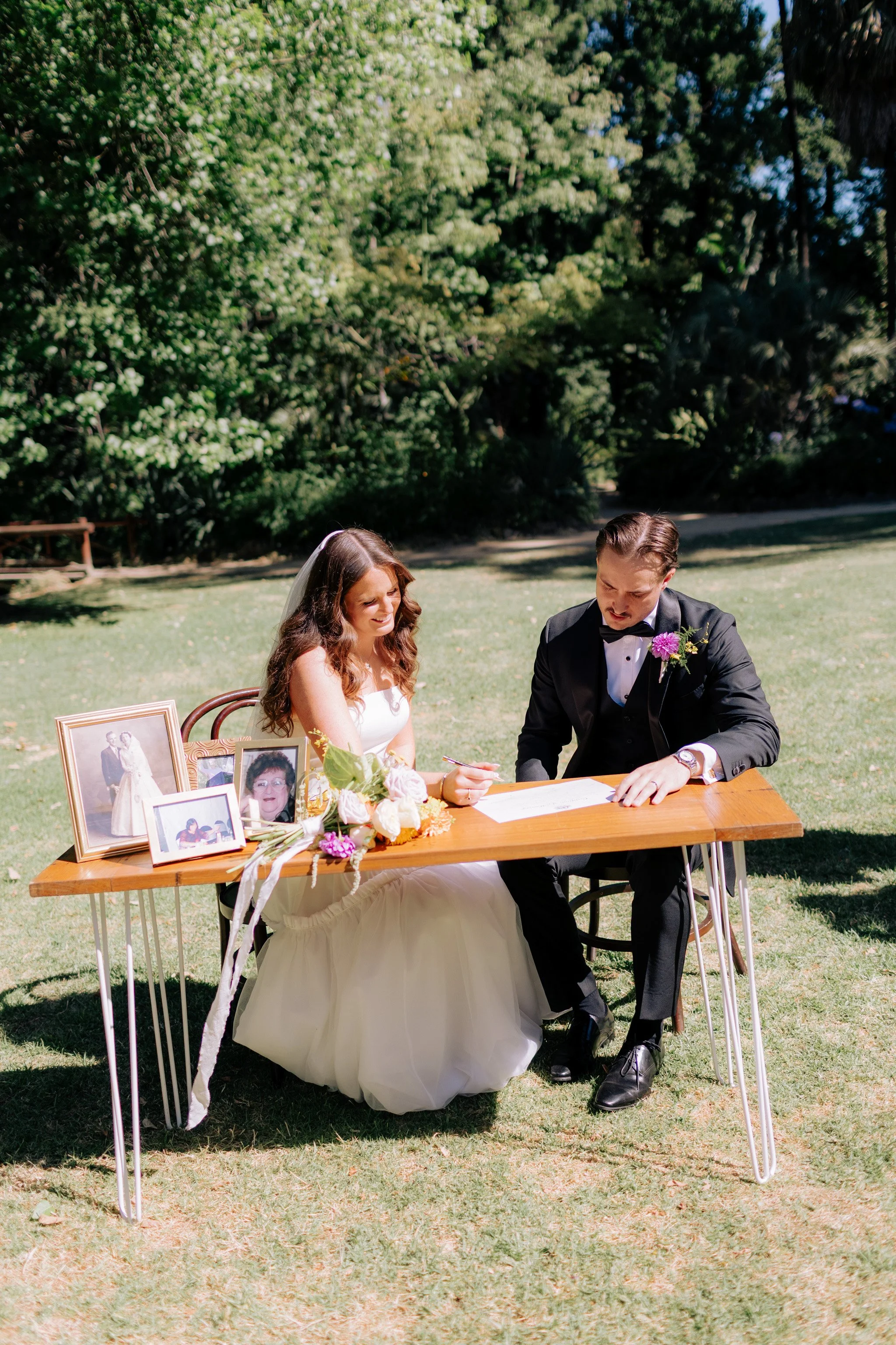 Erin & Alex | Fitzroy Town Hall | Fitzroy Gardens Wedding | Purple, Orange & Green Wedding Palette | DIY wedding Melbourne 