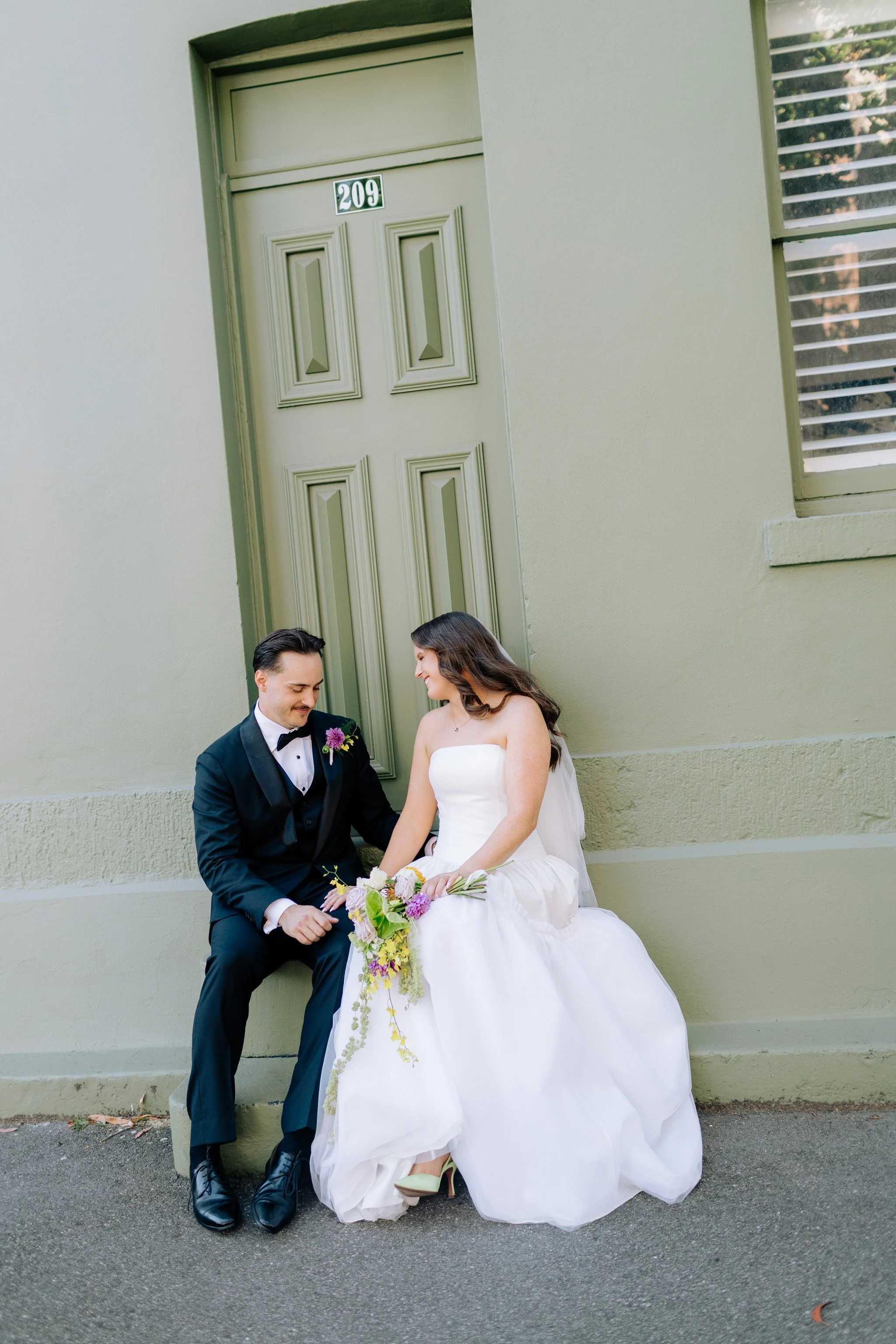 Erin & Alex | Fitzroy Town Hall | Fitzroy Gardens Wedding | Purple, Orange & Green Wedding Palette | DIY wedding Melbourne 