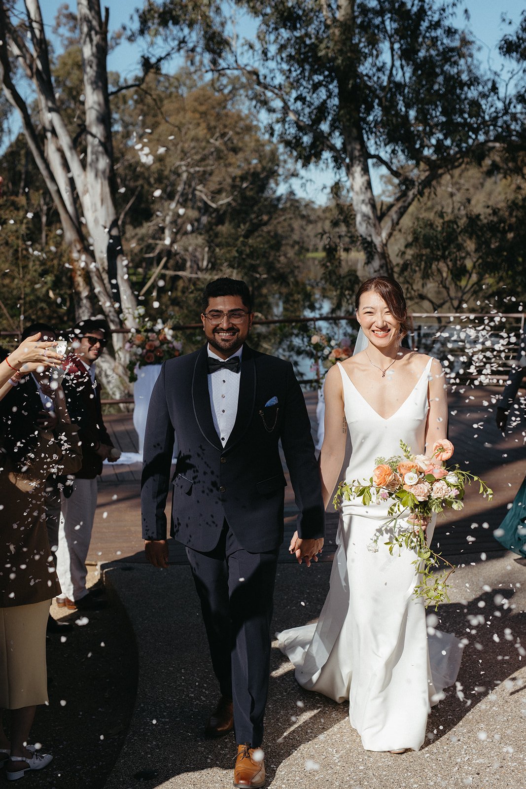 Dian & Shahshrik | Mitchelton Winery | Whites & Woods | Winery Elopement, Small Wedding Venues