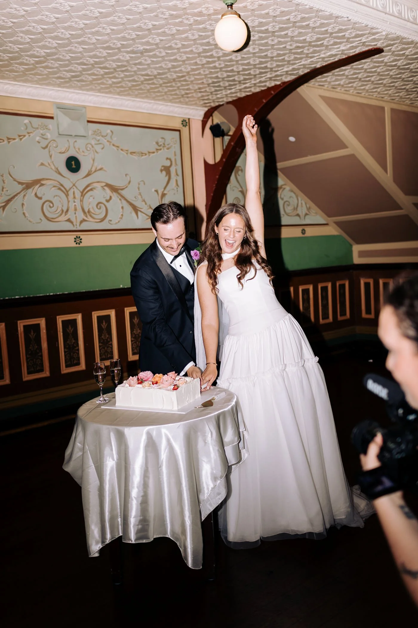 Erin & Alex | Fitzroy Town Hall | Fitzroy Gardens Wedding | Purple, Orange & Green Wedding Palette | DIY wedding Melbourne 