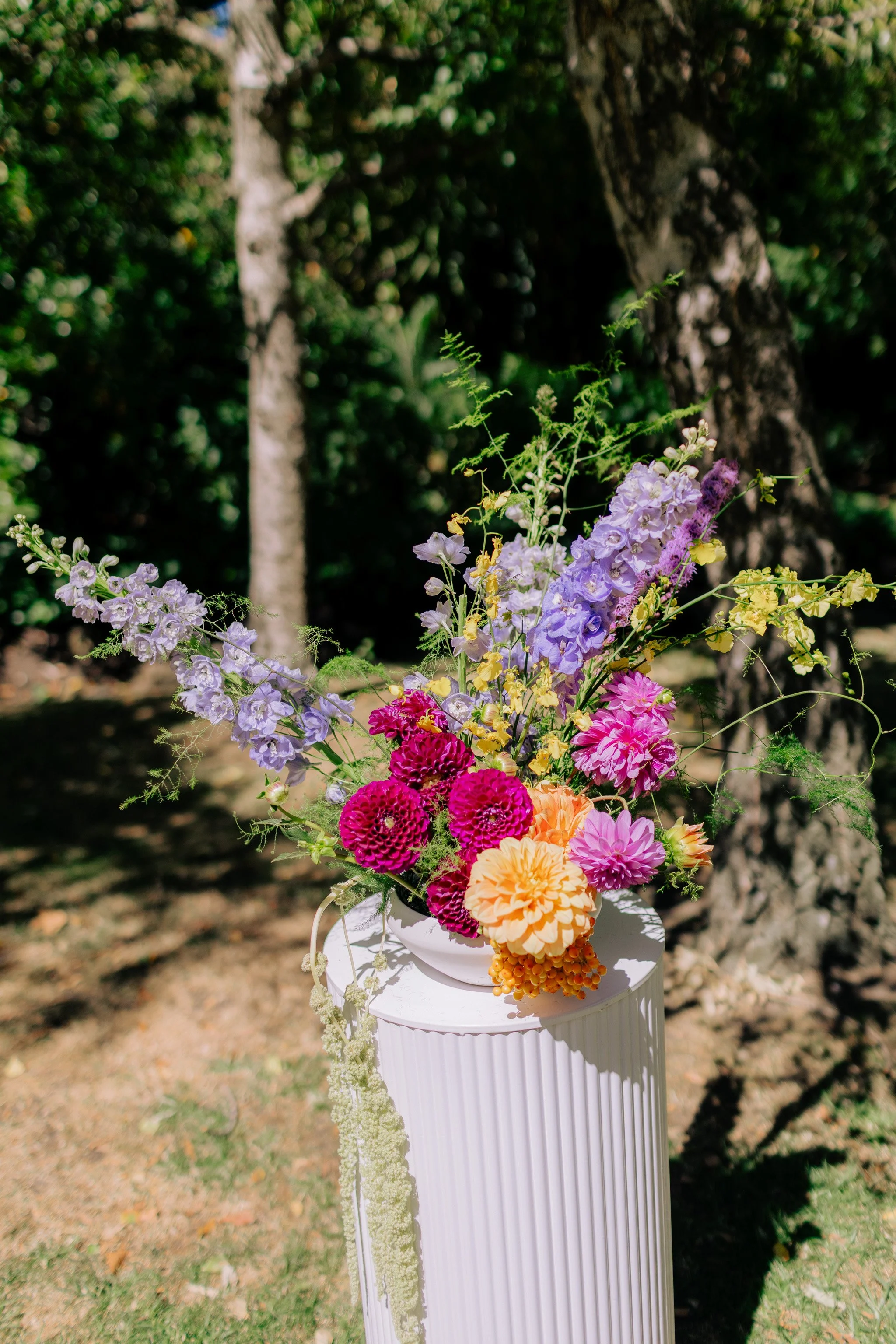 Erin & Alex | Fitzroy Town Hall | Fitzroy Gardens Wedding | Purple, Orange & Green Wedding Palette | DIY wedding Melbourne 