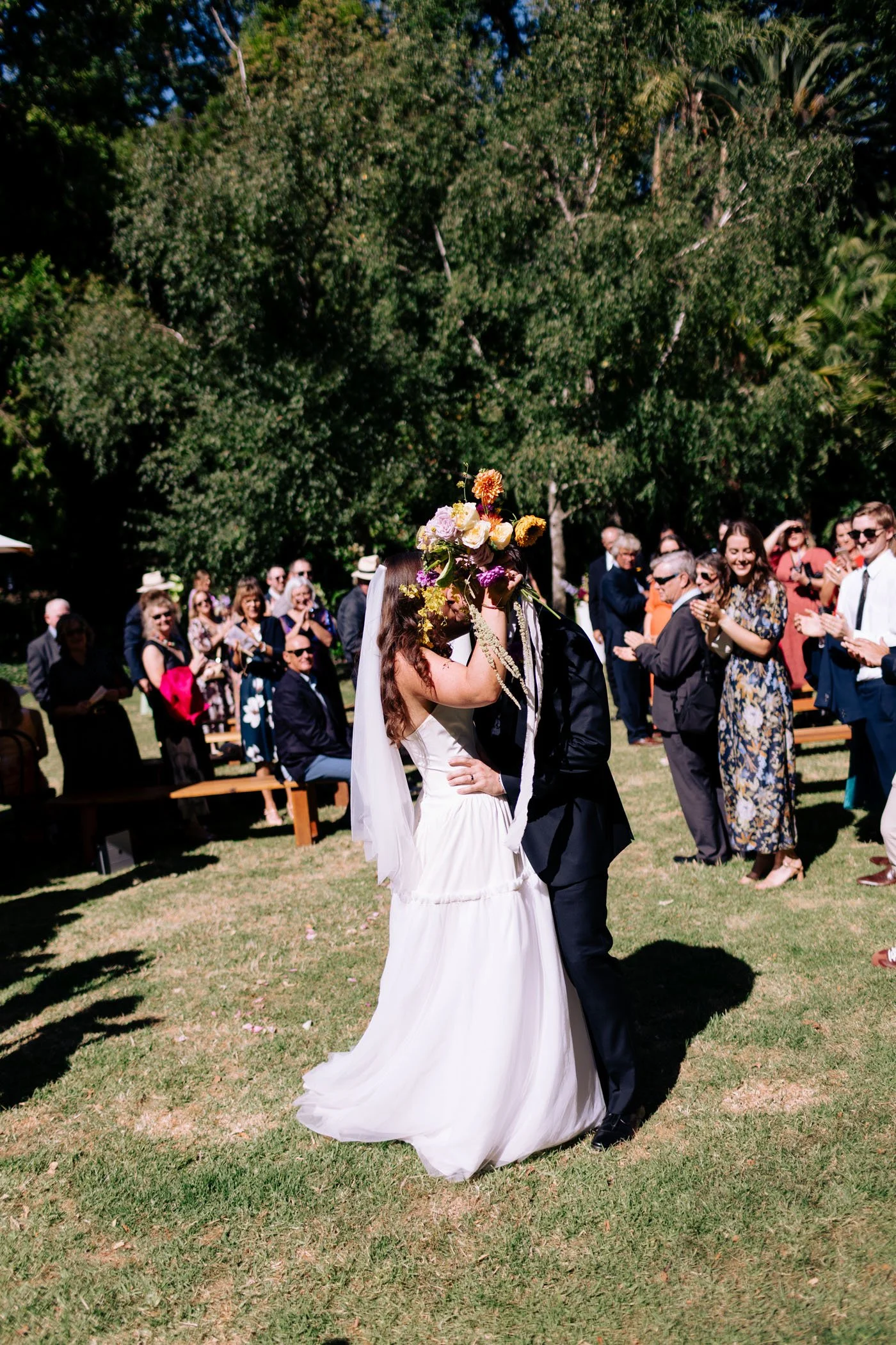 Erin & Alex | Fitzroy Town Hall | Fitzroy Gardens Wedding | Purple, Orange & Green Wedding Palette | DIY wedding Melbourne 