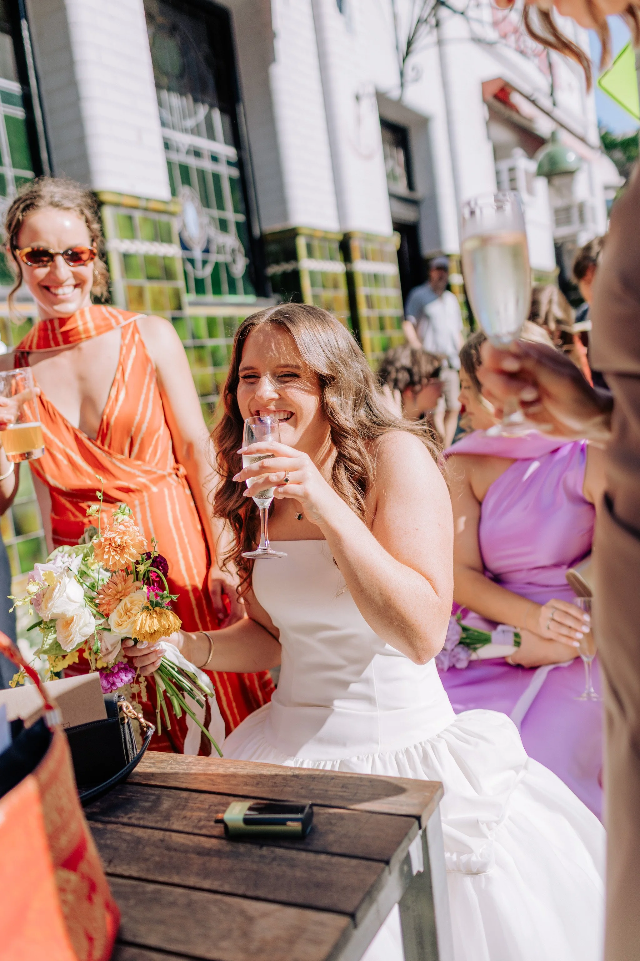 Erin & Alex | Fitzroy Town Hall | Fitzroy Gardens Wedding | Purple, Orange & Green Wedding Palette | DIY wedding Melbourne 