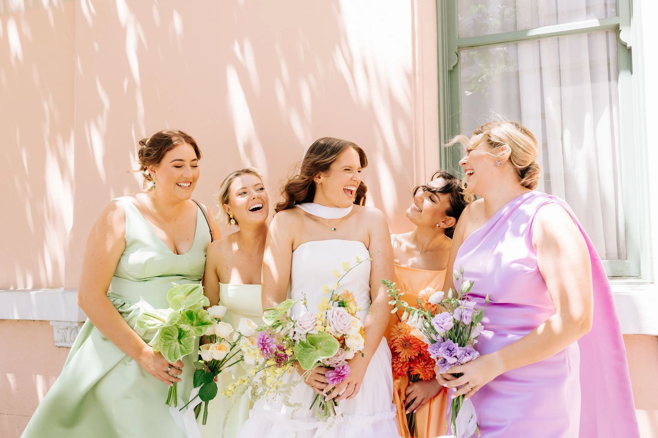 Erin & Alex | Fitzroy Town Hall | Fitzroy Gardens Wedding | Purple, Orange & Green Wedding Palette | DIY wedding Melbourne 