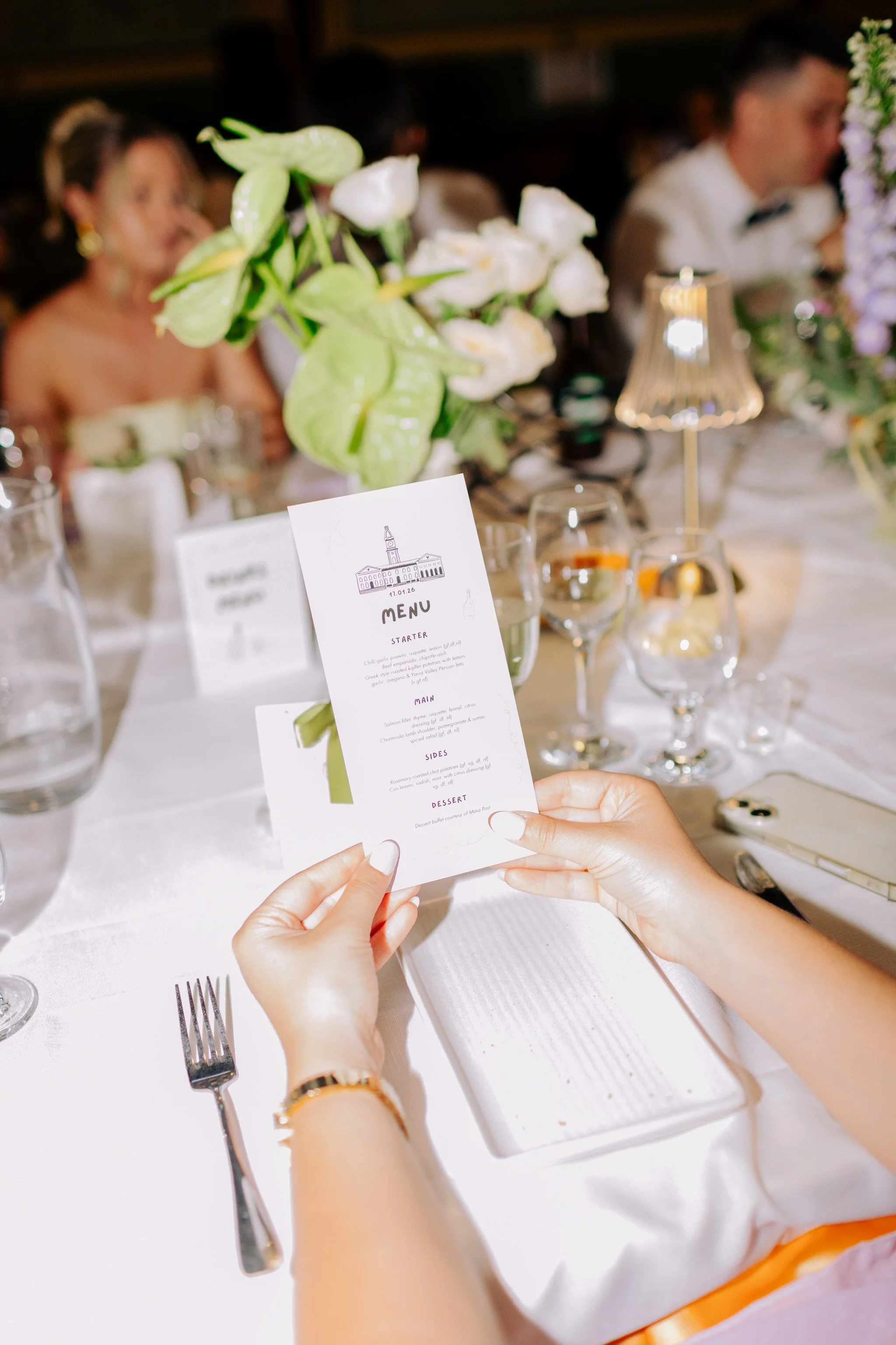 Erin & Alex | Fitzroy Town Hall | Fitzroy Gardens Wedding | Purple, Orange & Green Wedding Palette | DIY wedding Melbourne 