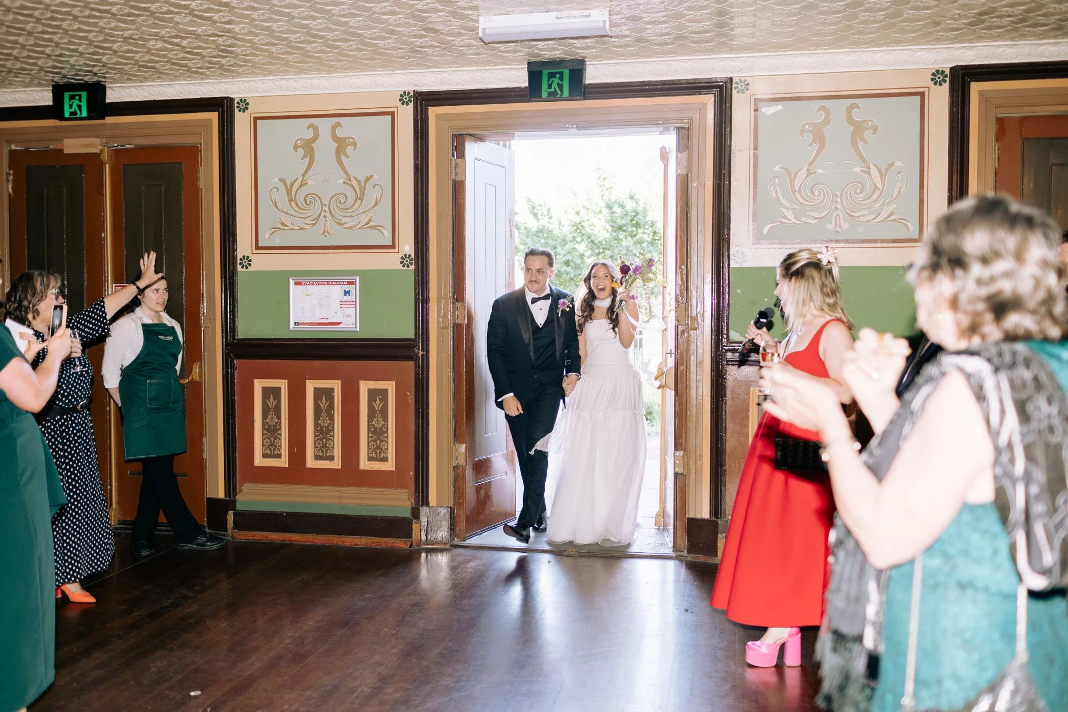 Erin & Alex | Fitzroy Town Hall | Fitzroy Gardens Wedding | Purple, Orange & Green Wedding Palette | DIY wedding Melbourne 