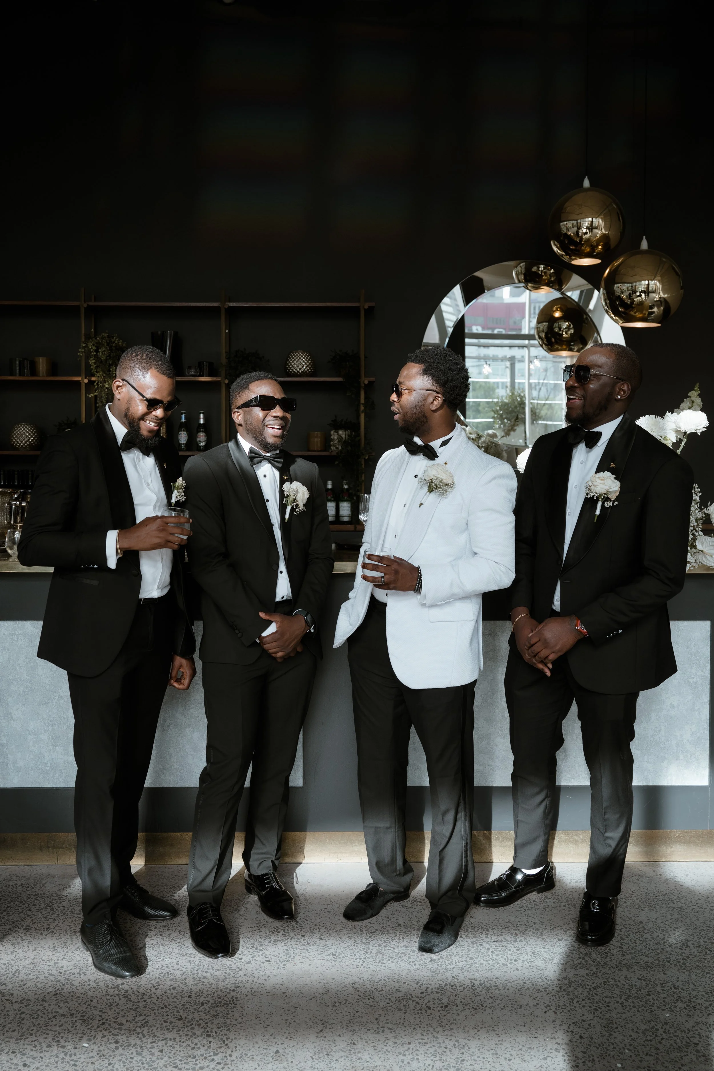 Christina & Fis | Alto Event Space | Theodore & Co | Monochrome Wedding