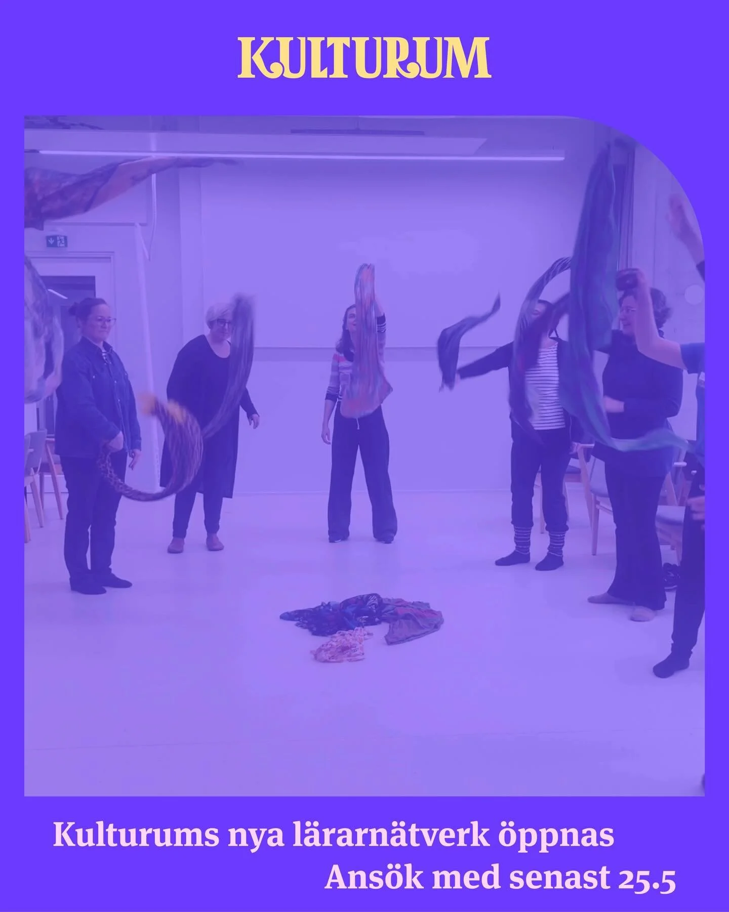 Sista chansen att ans&ouml;ka till Kulturums nya l&auml;rarn&auml;tverk! 📣💜

🟣 Det nya l&auml;rarn&auml;tverket kommer att erbjuda deltids- och timanst&auml;llda kollegialt st&ouml;d, samverkan och erfarenhetsutbyte med andra som undervisar inom g