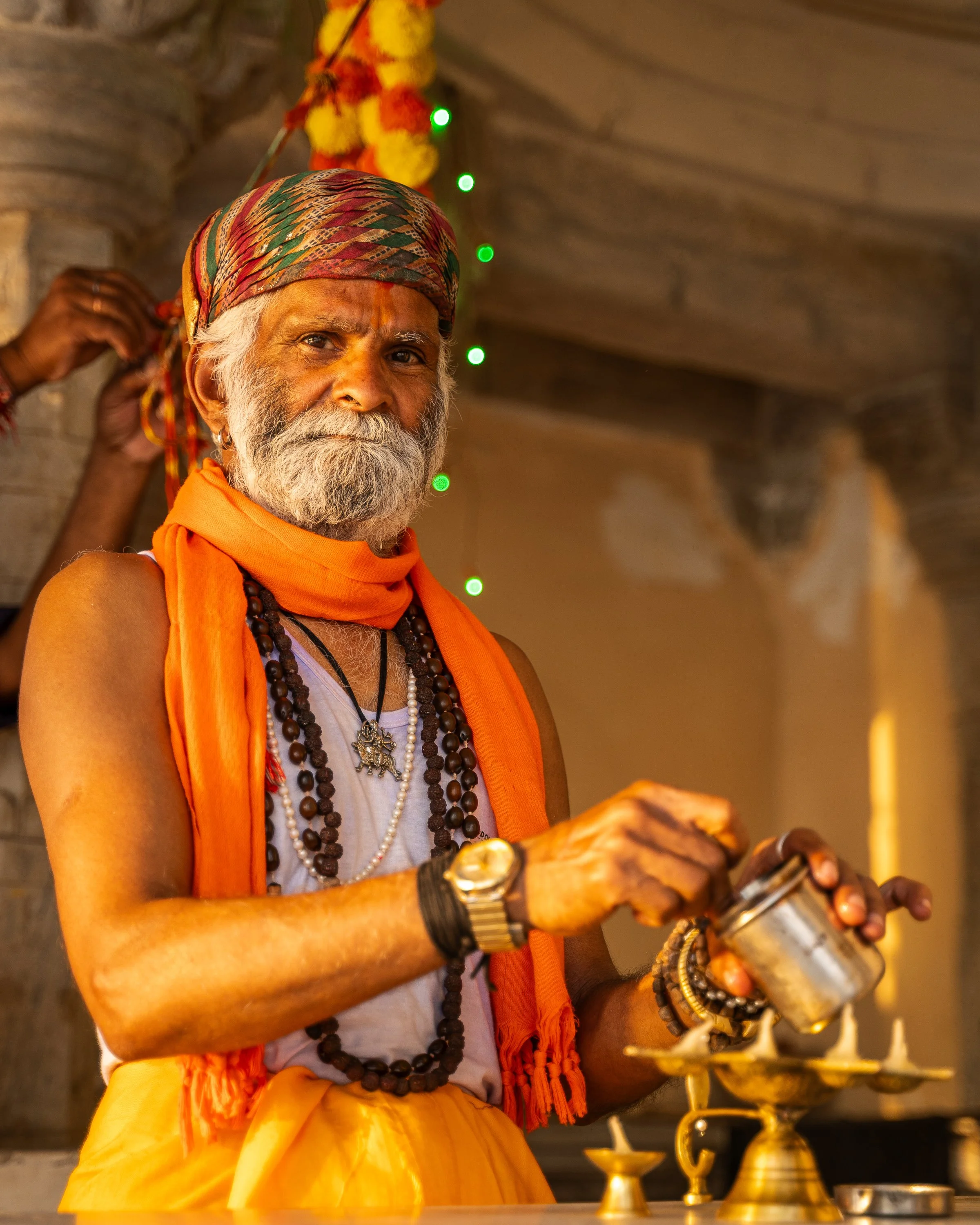 Hindu Priest, Udaipur, India - 2025