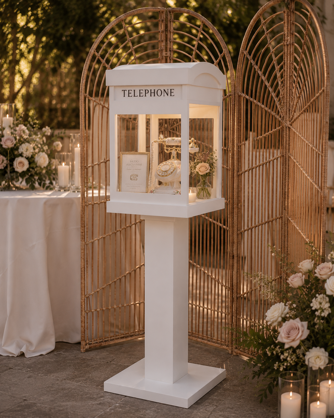 telephone box with wicker backdrop.png