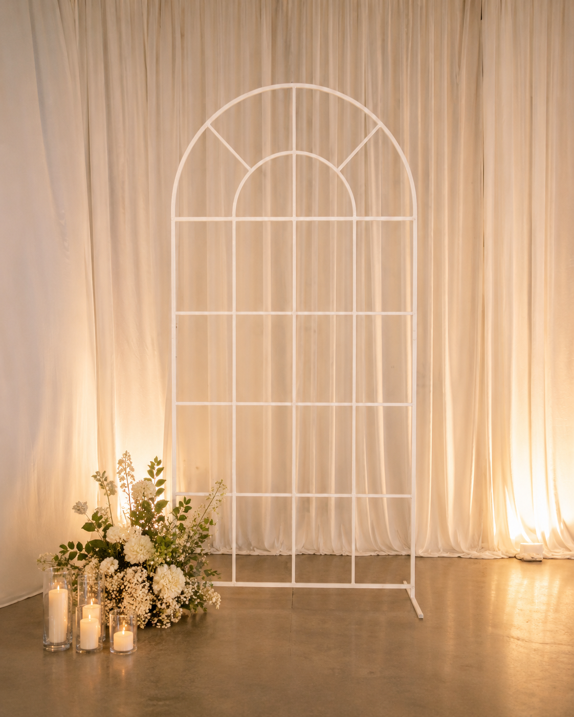 metal arch frame in reception.png