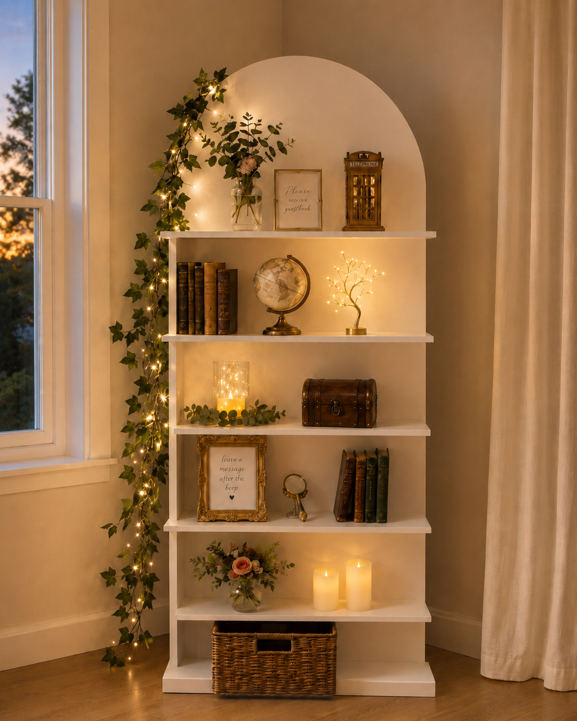 storybook wall and shelf 180cm high golden hour.png
