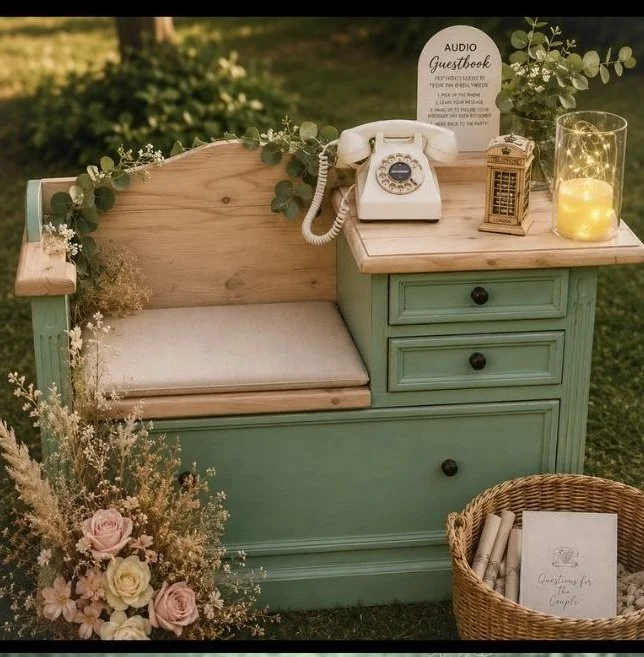 Statement Feature: Sage Green or Blush Pink Telephone Chairs