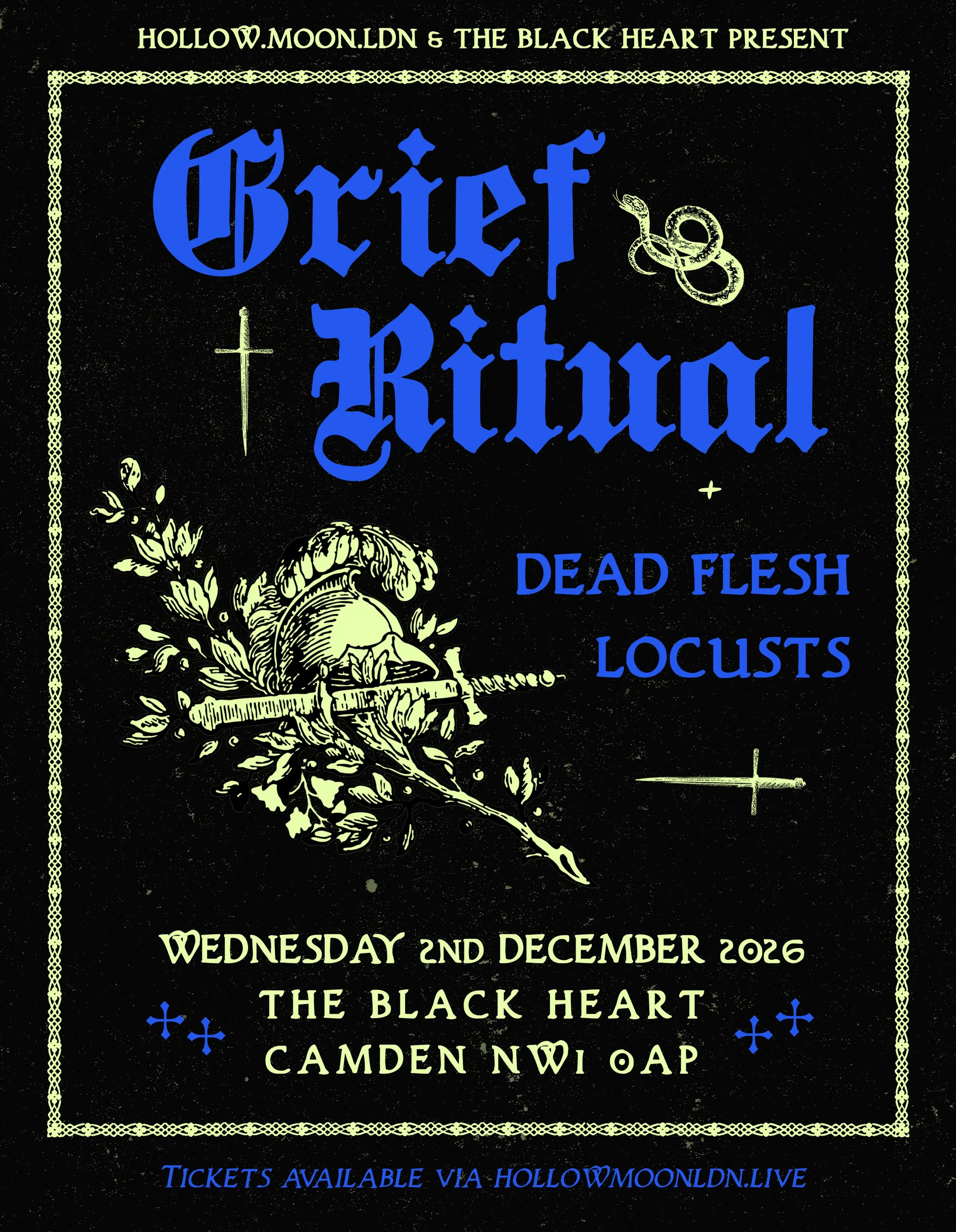GRIEF RITUAL / DEAD FLESH / LOCUSTS - 02.12.26 - THE BLACK HEART