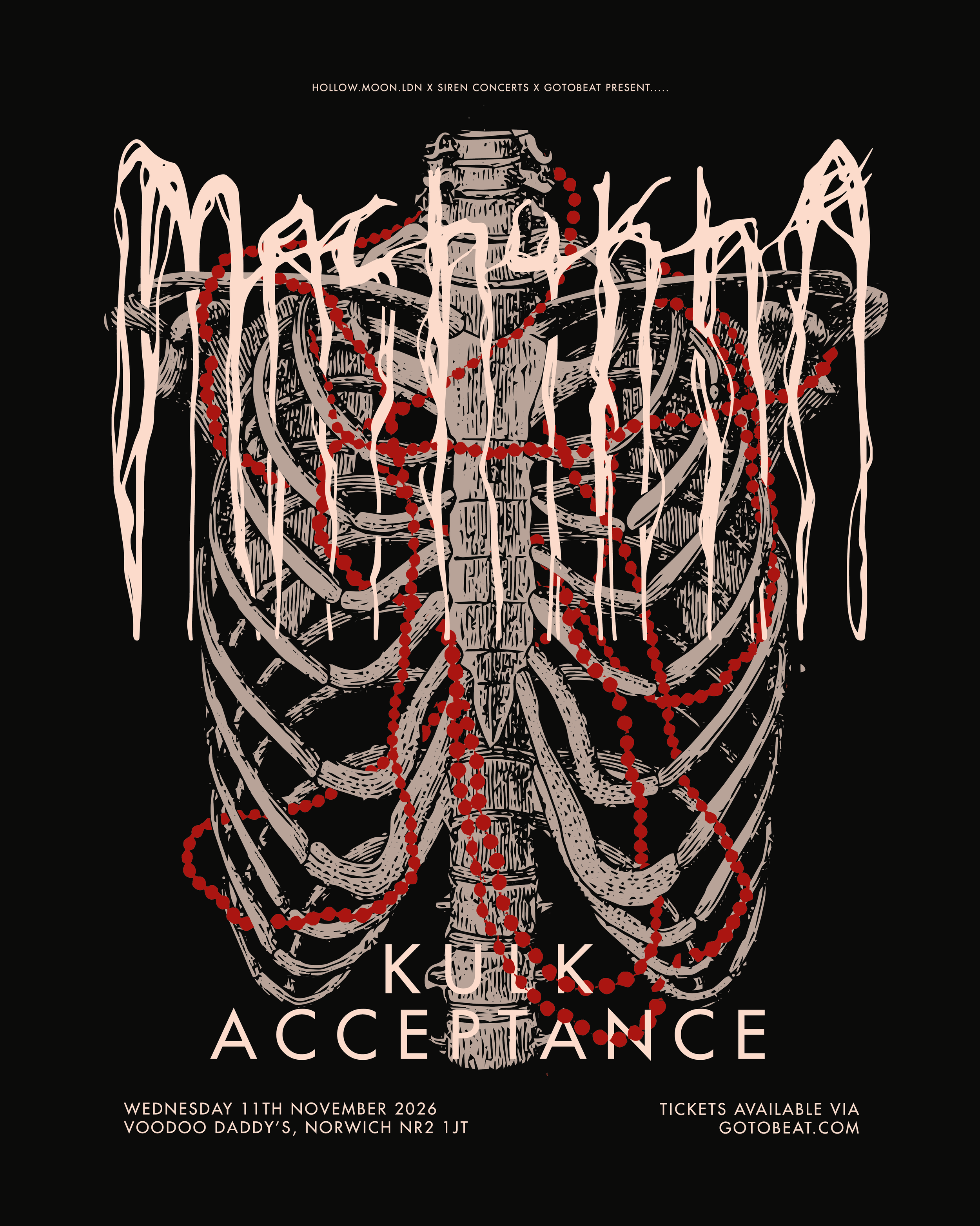 MACHUKHA / KULK / ACCEPTANCE - 11.11.26 - VOODOO DADDY'S NORWICH