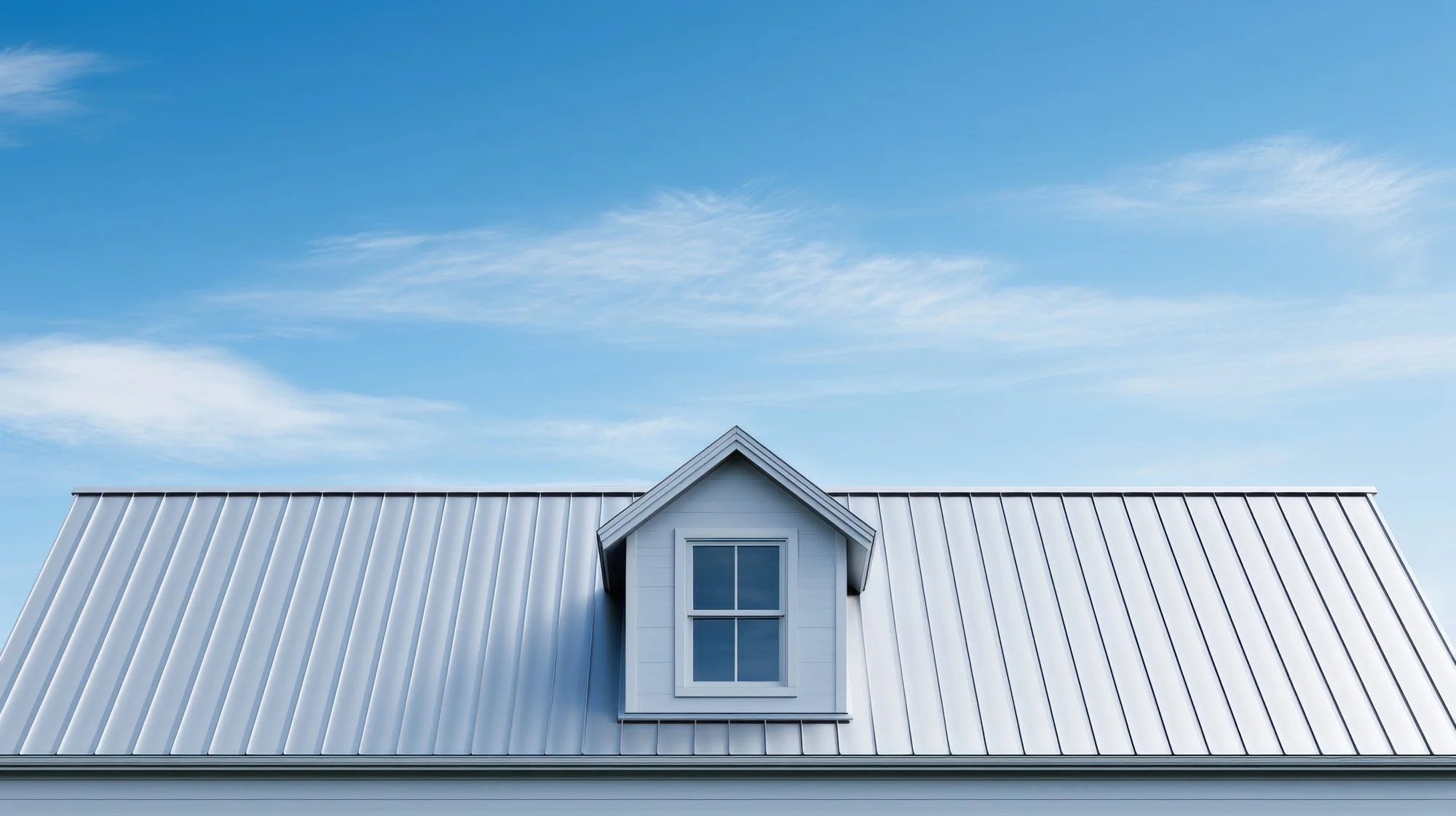 metal roof with dormer window