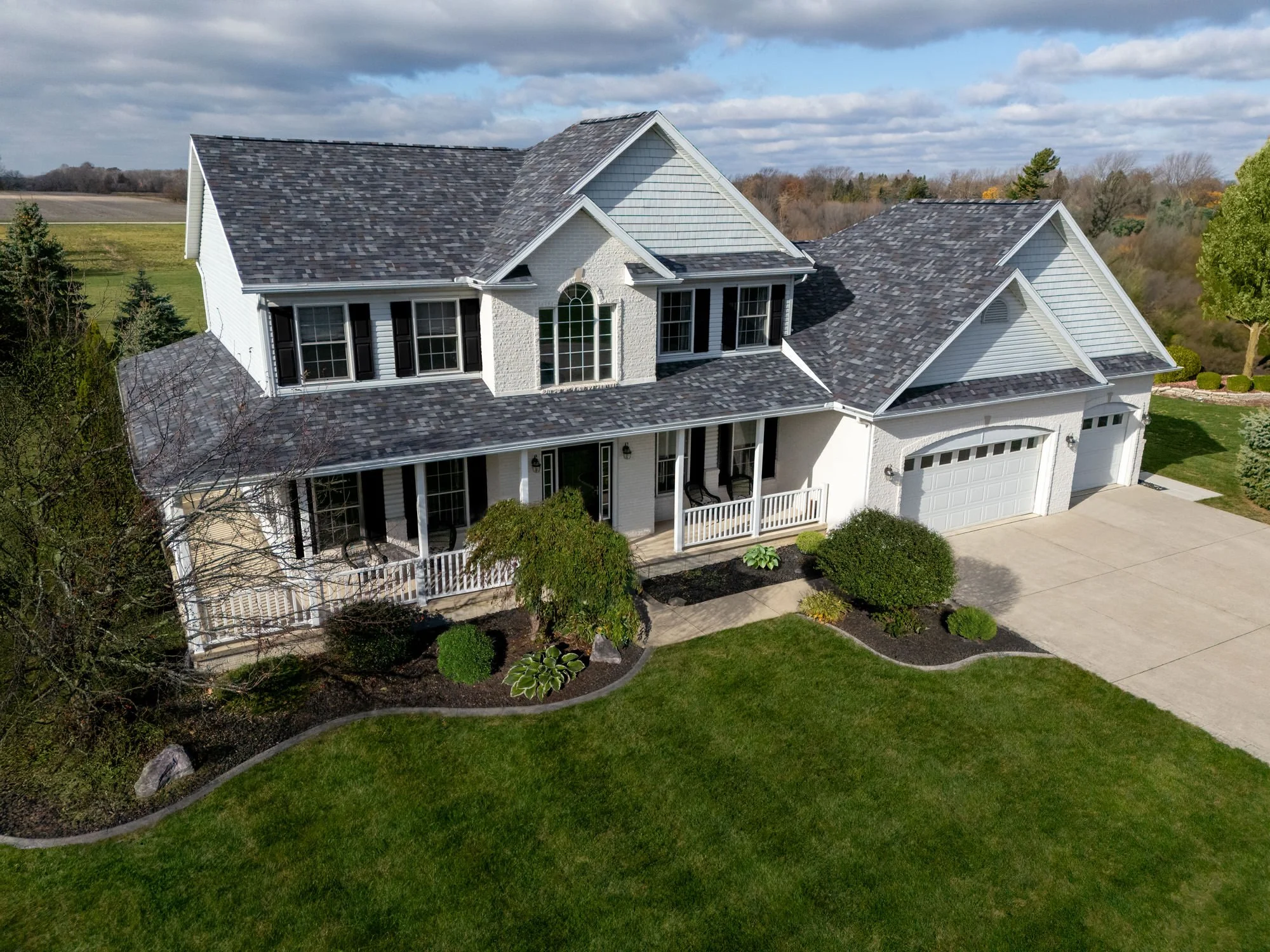 large home with tons of land and new roof