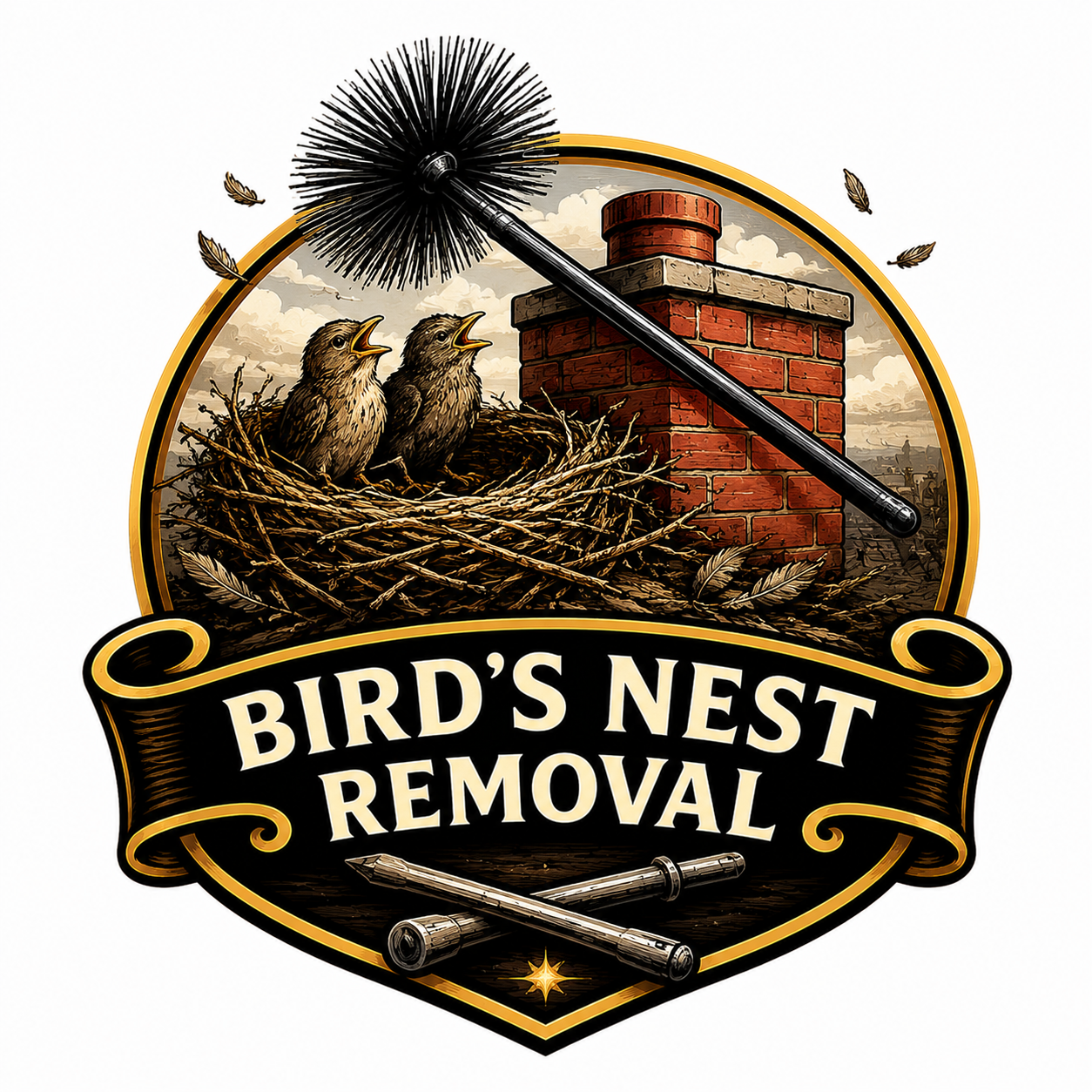 BIRD'S NEST REMOVAL & SWEEP