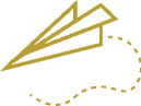 An illustration of a paper airplane flying in the air.