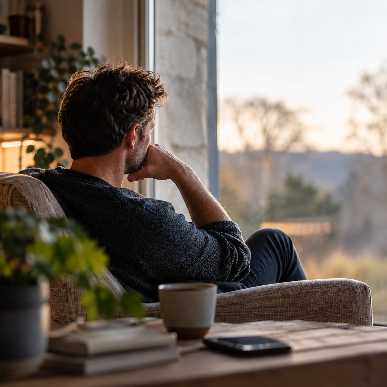 Person reflecting on uncomfortable feelings and emotional avoidance