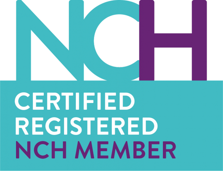 National Council for Hypnotherapy (NCH) Registered Hypnotherapist logo, confirming Andrew Selway is a registered Clinical Solution Focused Hypnotherapist.