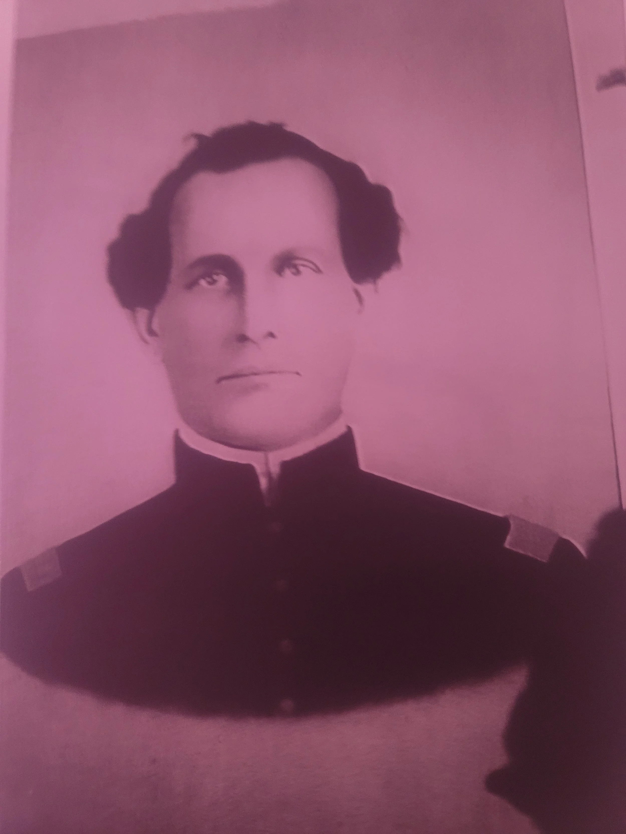 Sepia ancestor photo of Captain Michael T. Haller