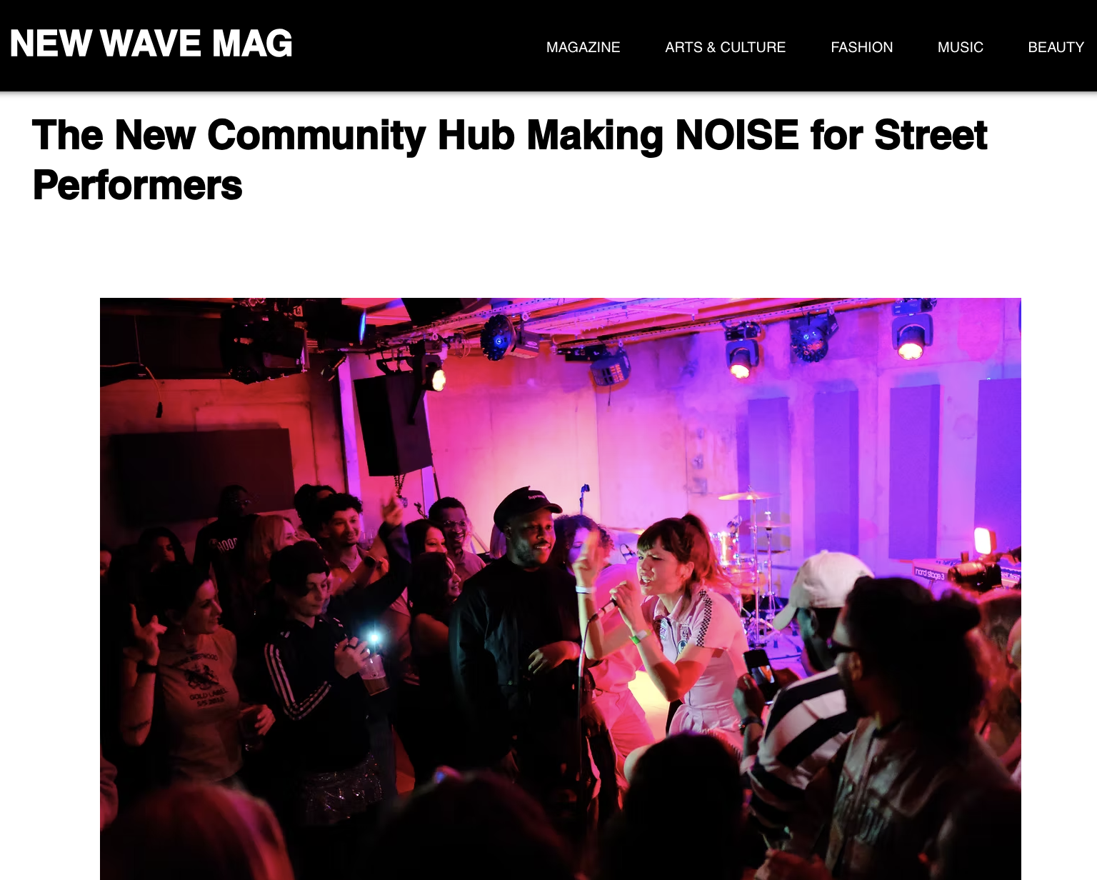 NOISE BUSKING EDITION IN NEW WAVE MAG