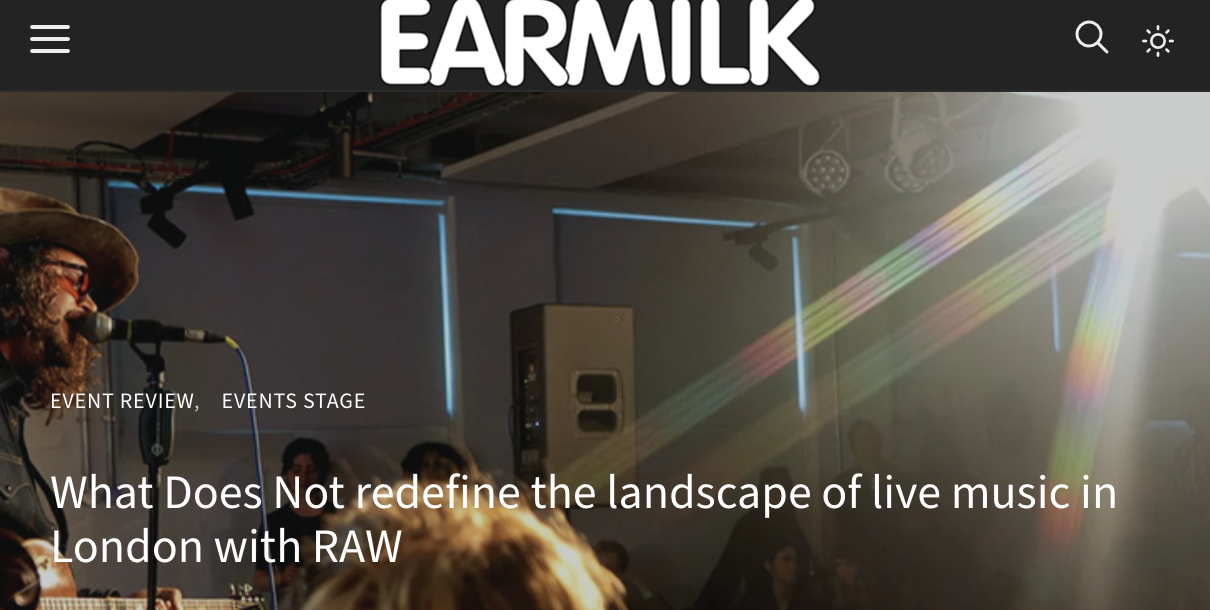 RAW IN EARMILK MAGAZINE